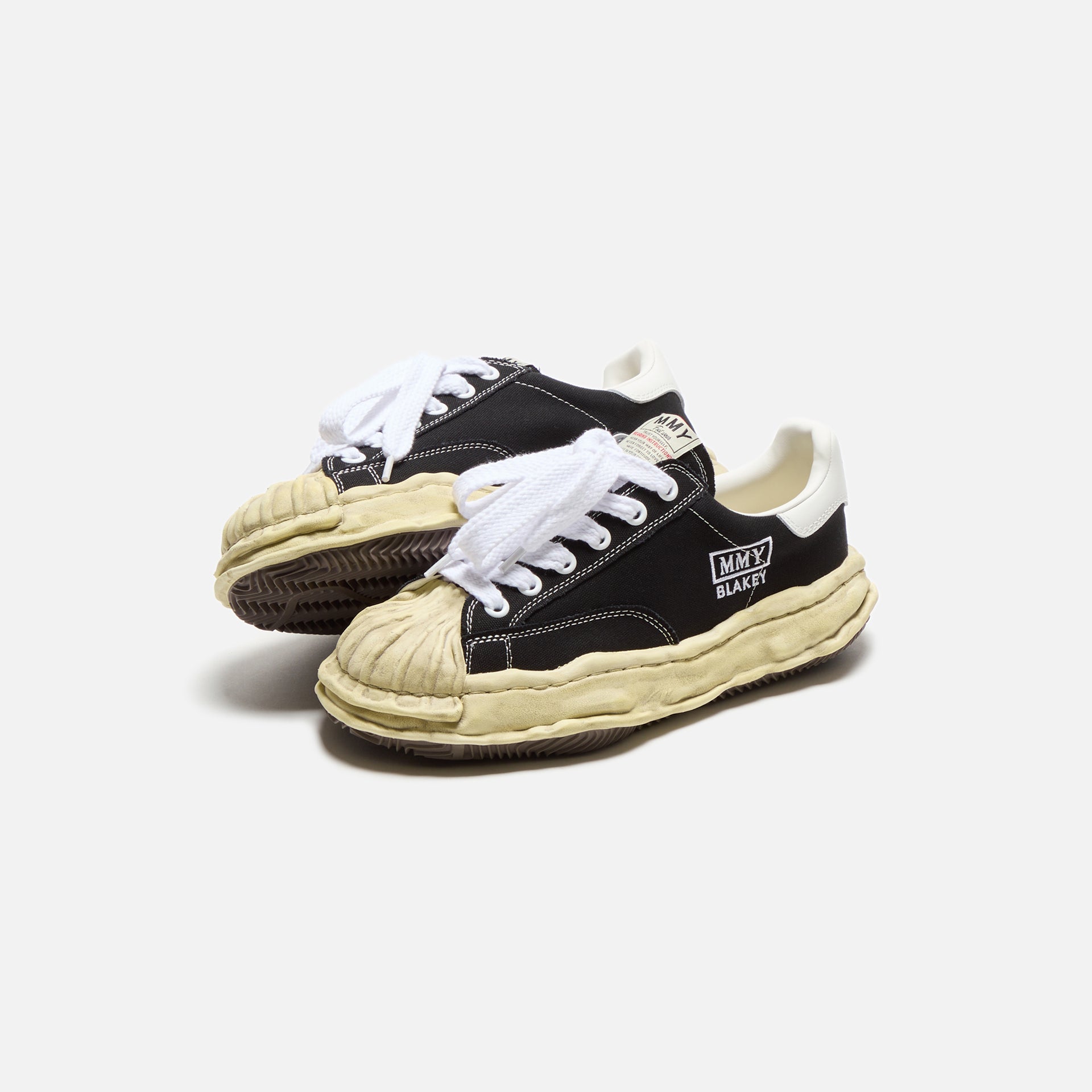 Mihara Yasuhiro Blakey Original Sole Canvas Low - Vintage Dyed Black