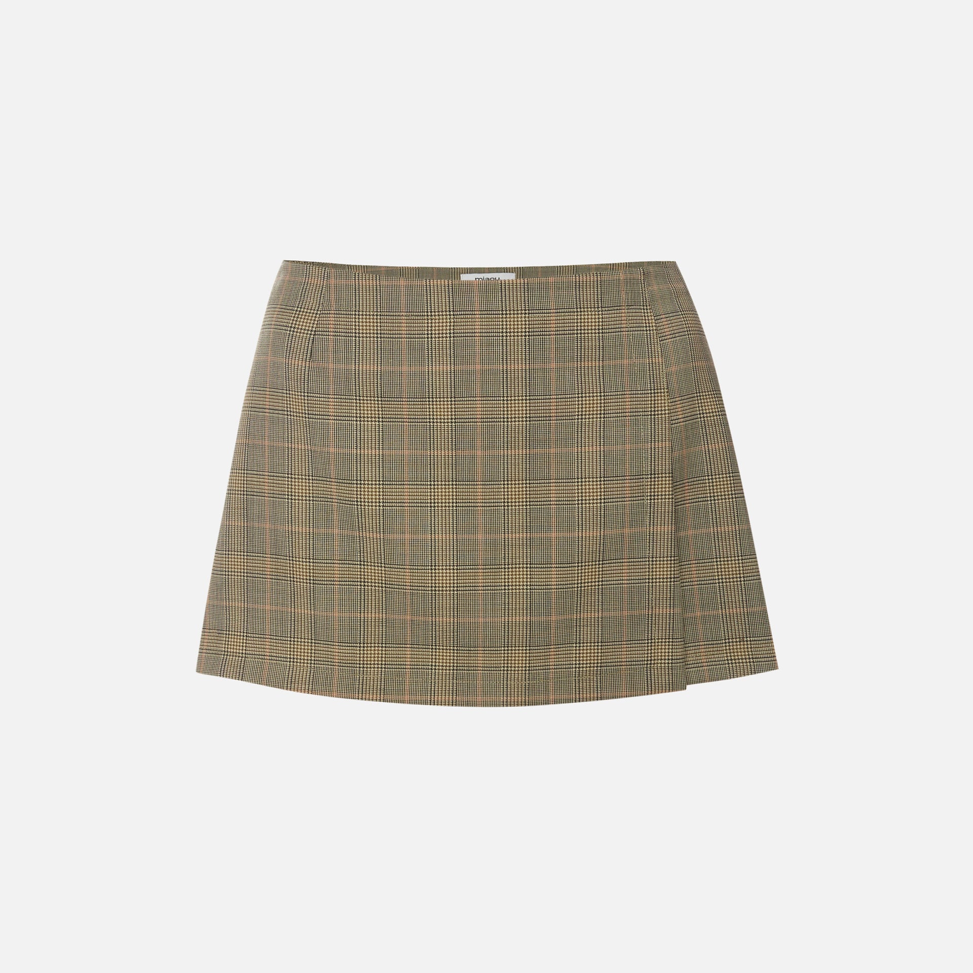 Miaou Micro Skirt - Brown Check