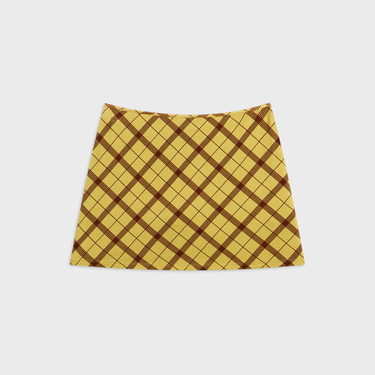 Miaou Kira Skirt - Mustard Plaid