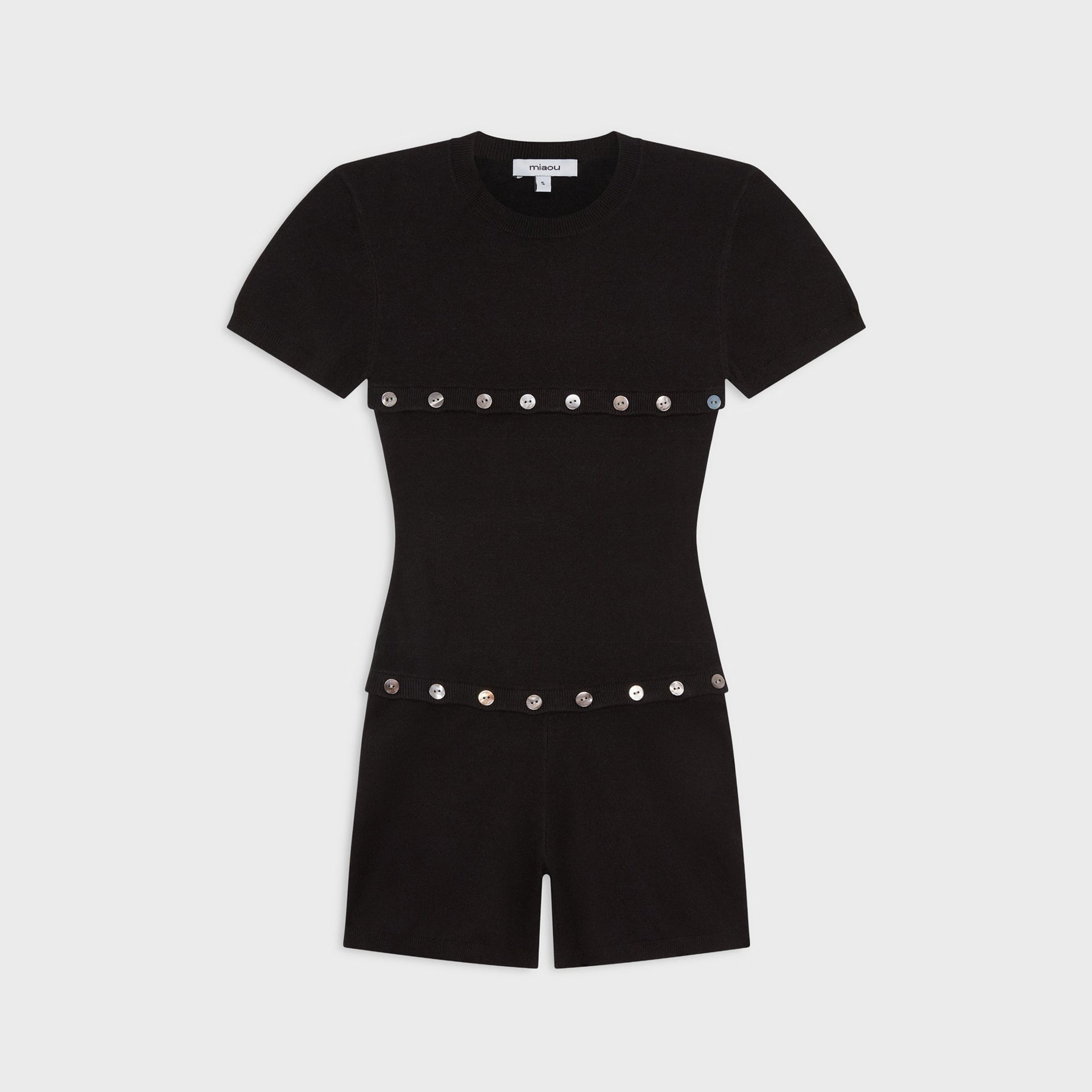Miaou Josie Romper - Black