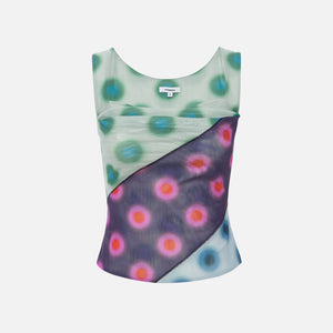 Miaou Luna Top in Polka Dot Patchwork - Multi