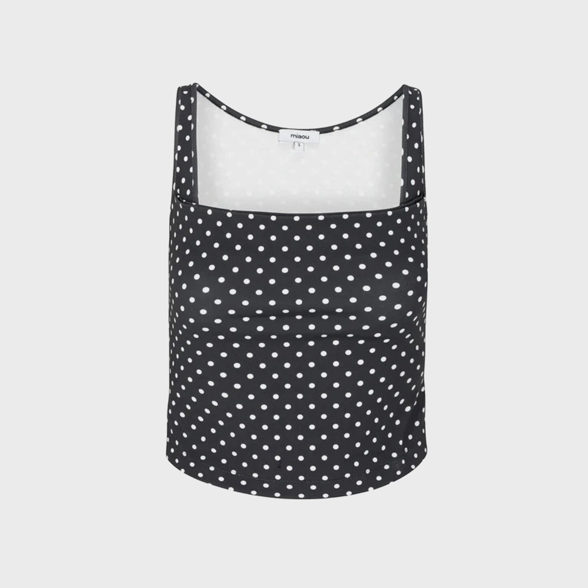 Miaou Luna Top - Black Small Dot