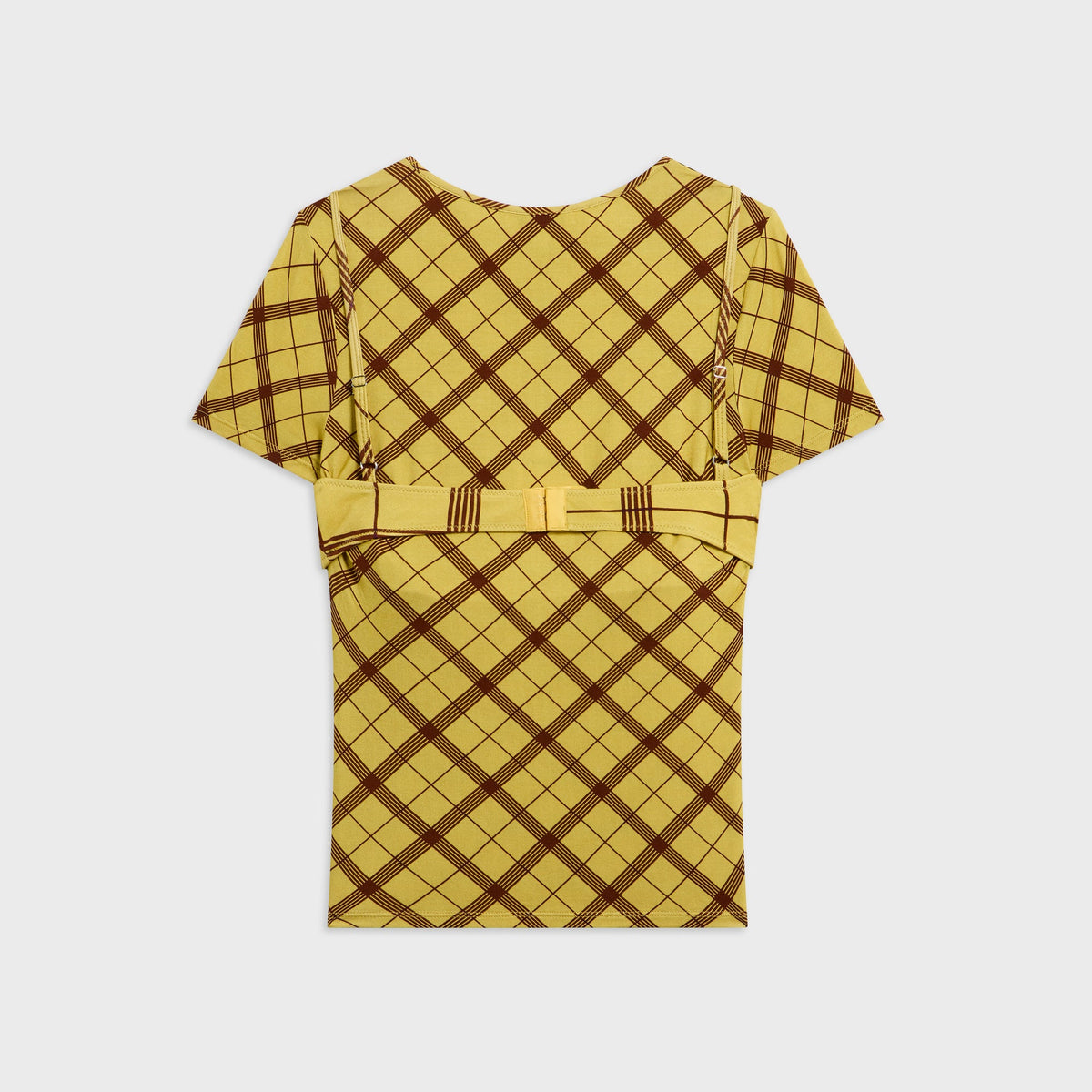Miaou Cara Mini Tee - Mustard Plaid