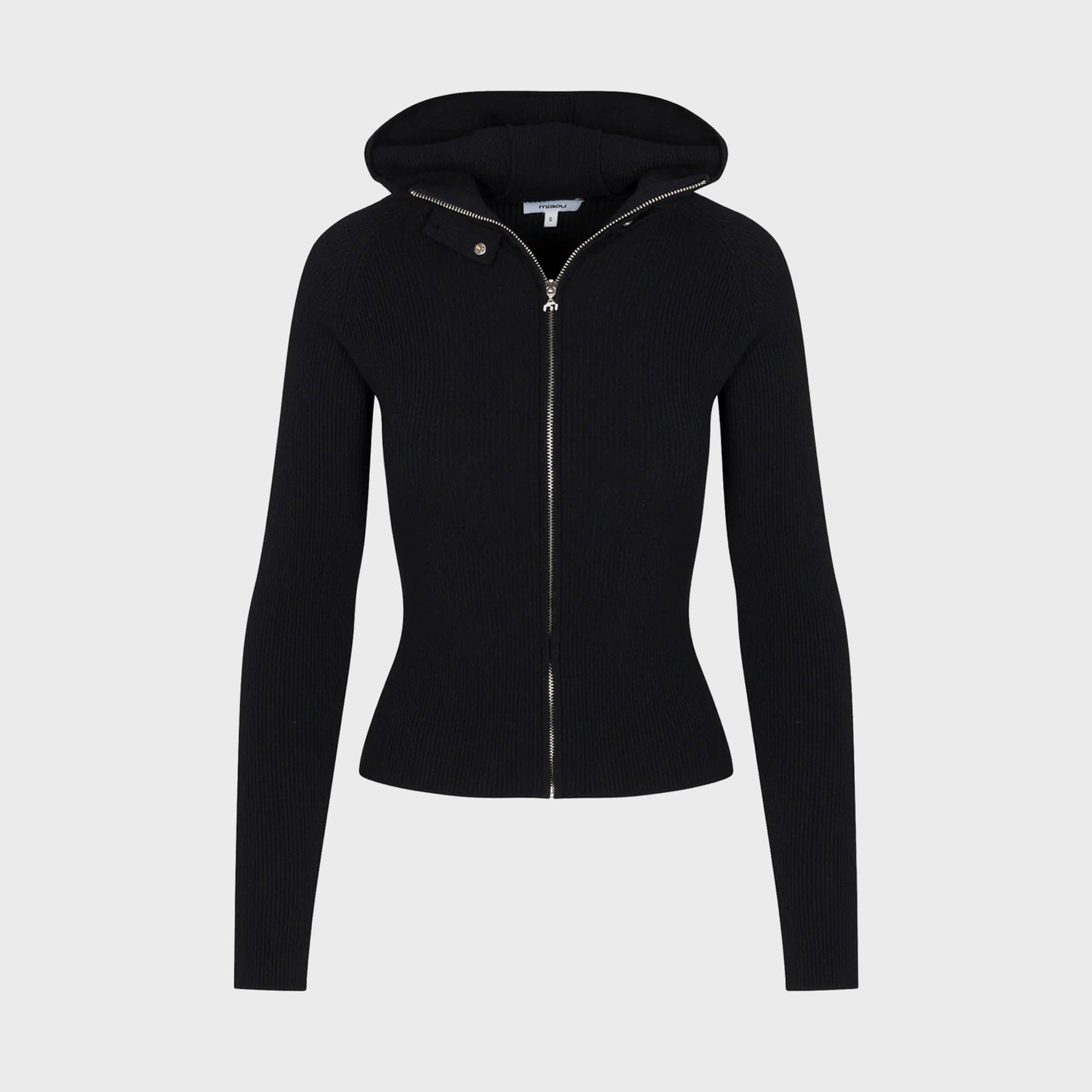 Miaou Lena Zip Up Hoodie - Black