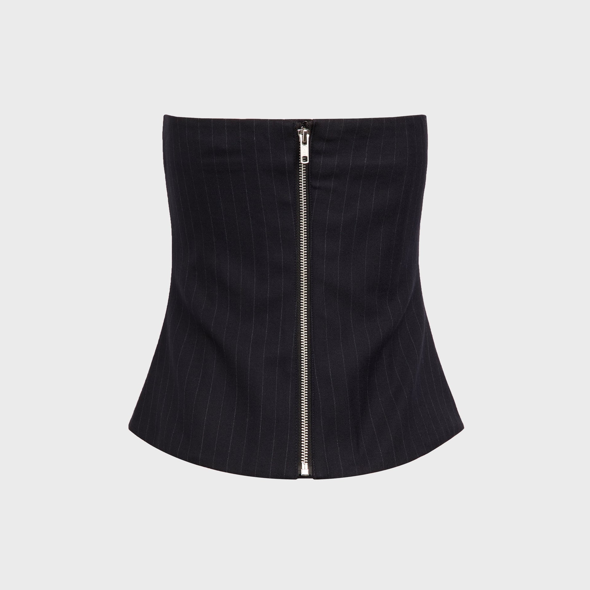 Miaou Londyn Corset - Navy Pinstripe