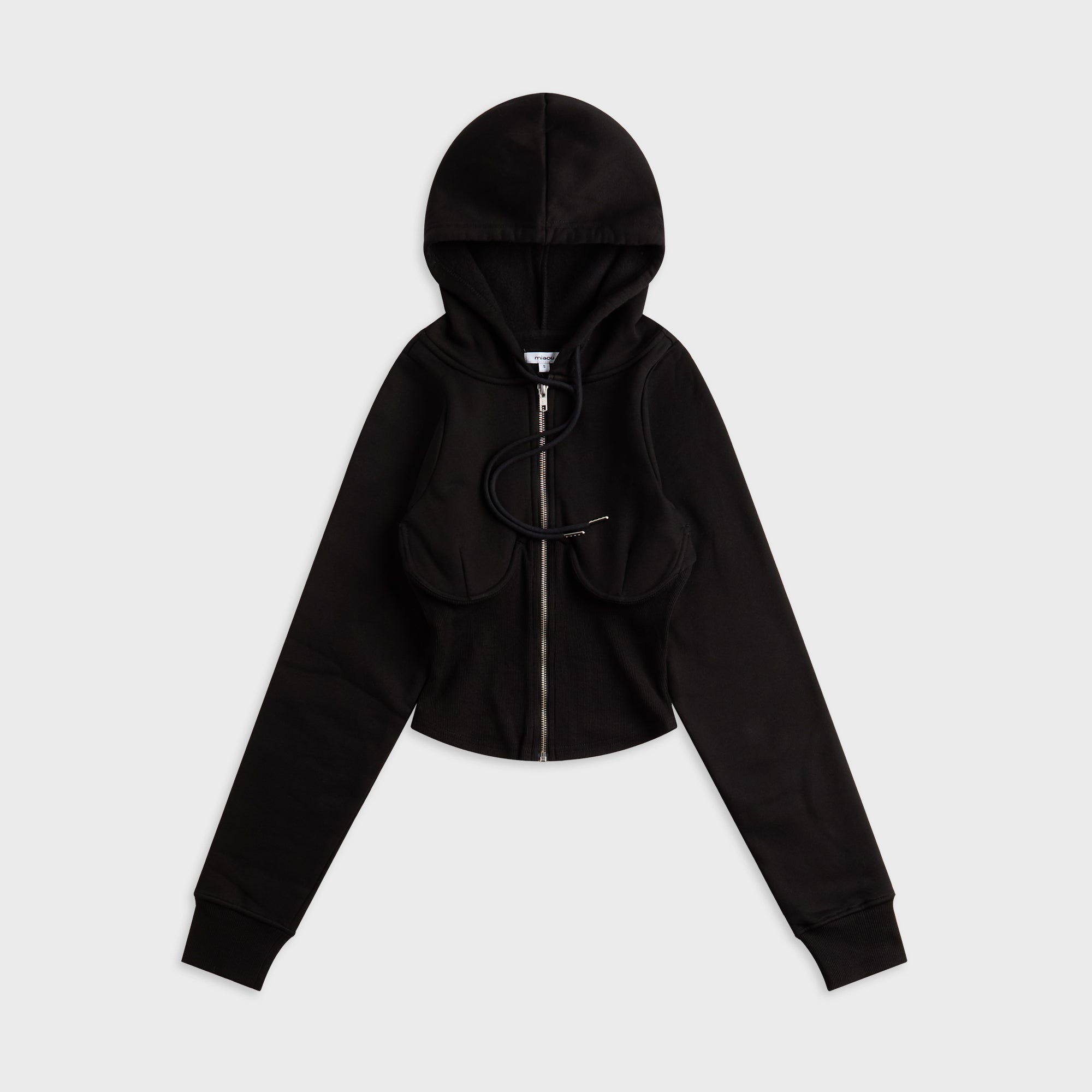 Miaou Sadie Corset Hoodie - Black – Kith