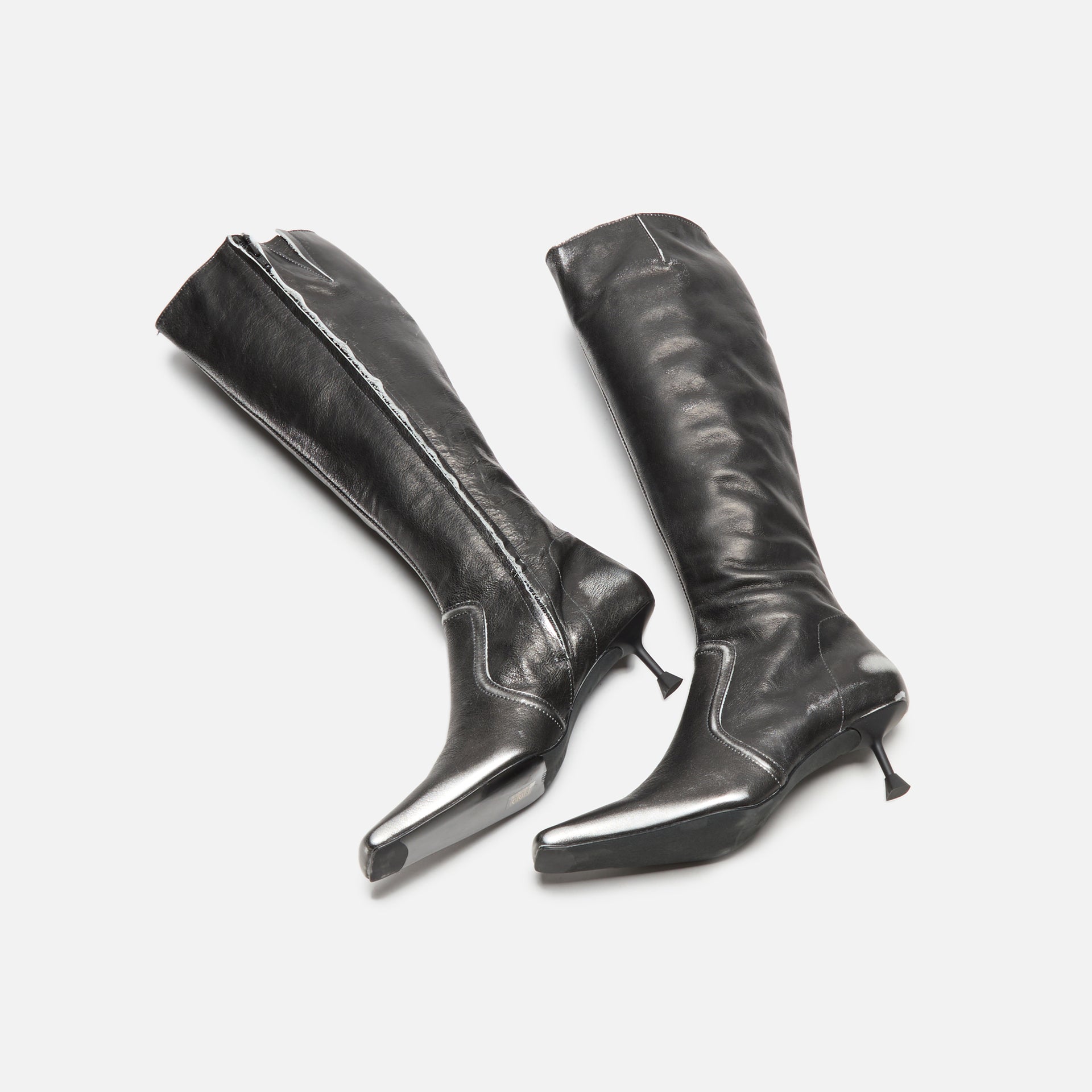 Miista Vikki Tall Boots - Black Grey