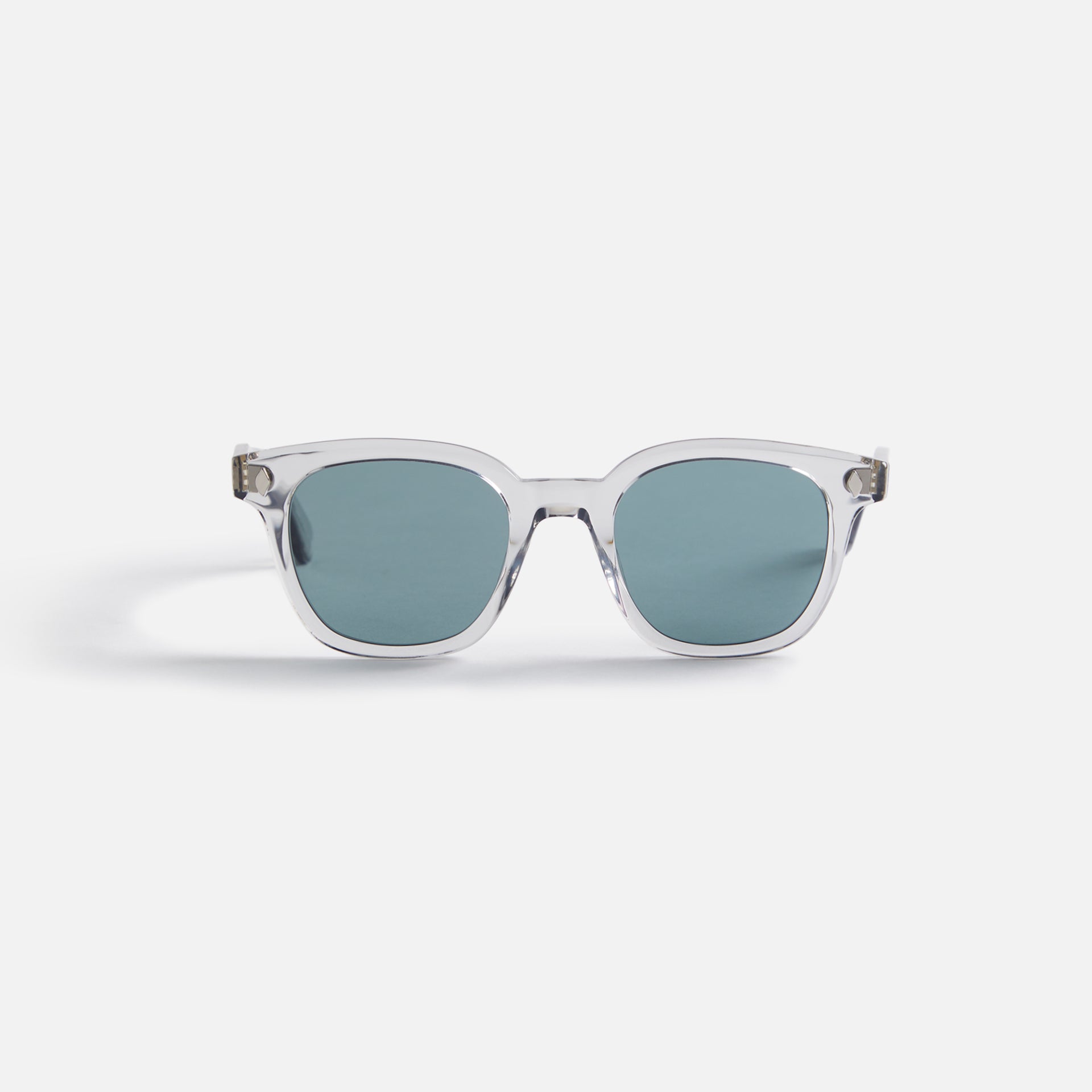 Garrett Leight Mr. Leight Rell Sunglass - Chandelier Silver / Blue Smoke