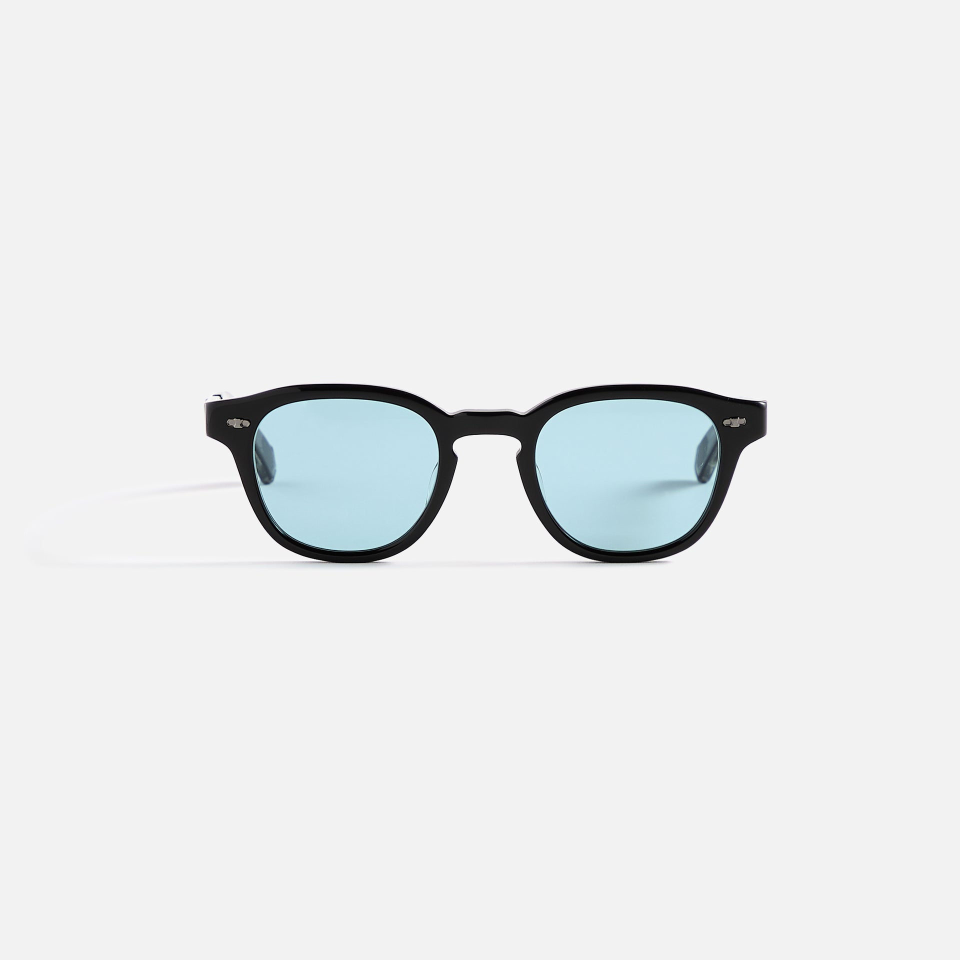 Garrett Leight Mr. Leight James Sunglass - Black Gunmetal / Brittany Blue