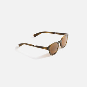 Garrett Leight Mr. Leight James Sunglass - Kelp Antique Gold / Mojave Brown