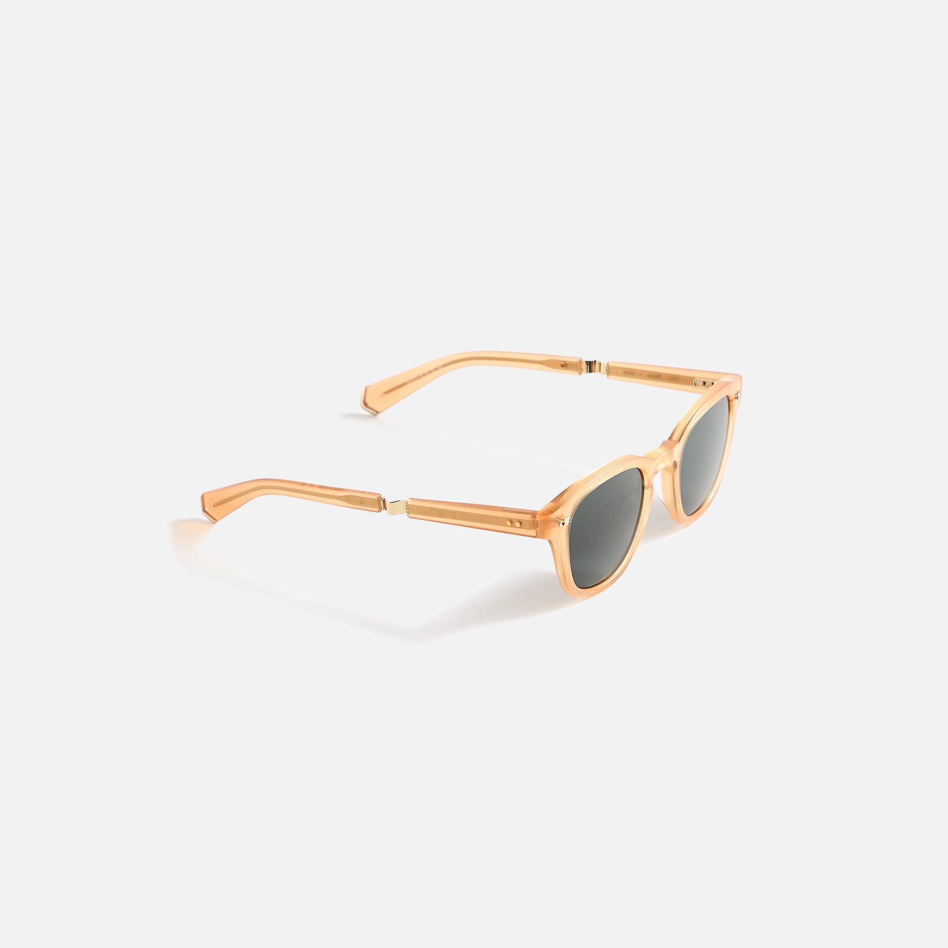 Garrett Leight Mr. Leight James Sunglass - Summit White Gold / Select Blue Smoke