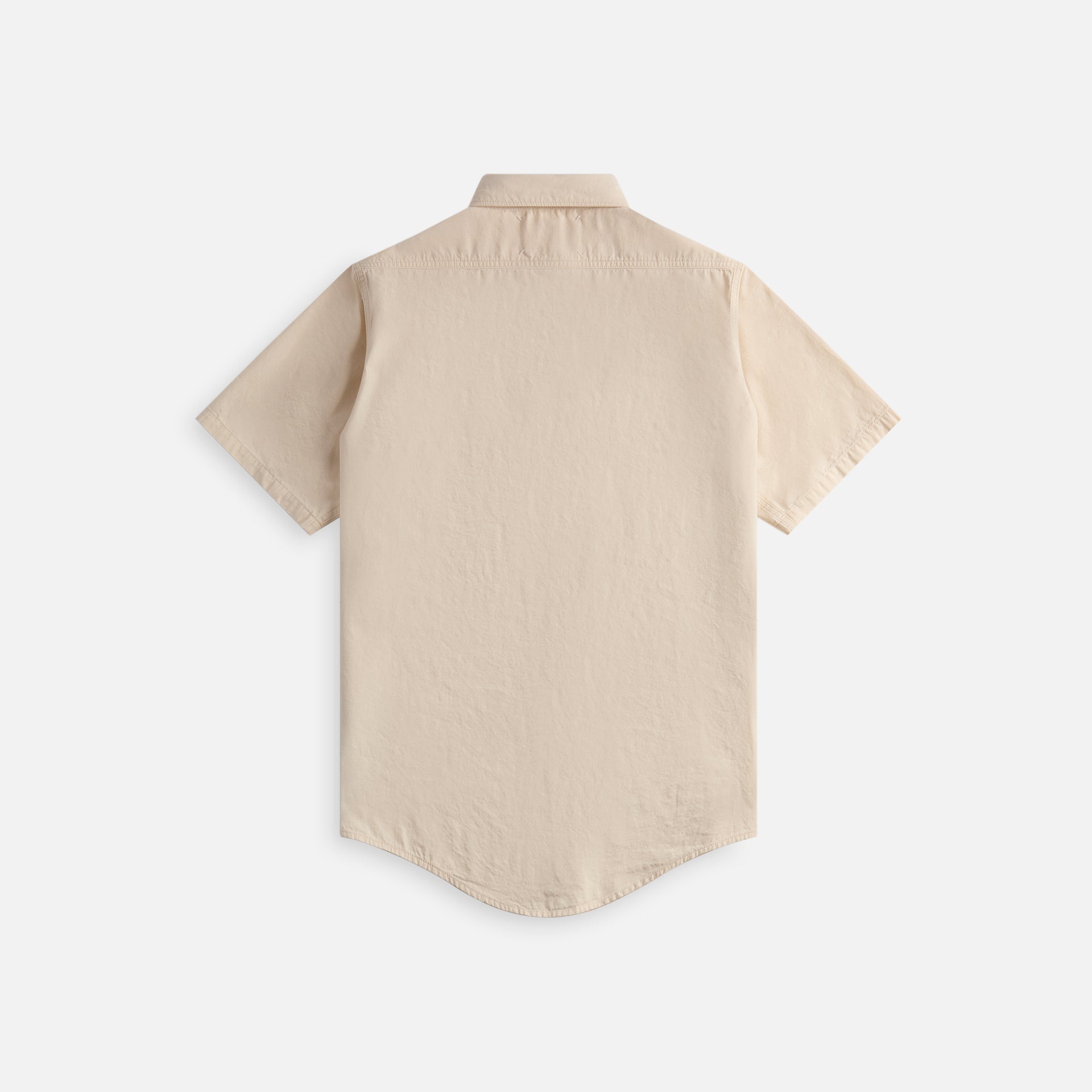 Maison Margiela Short-Sleeved Chambray Shirt - Ecru