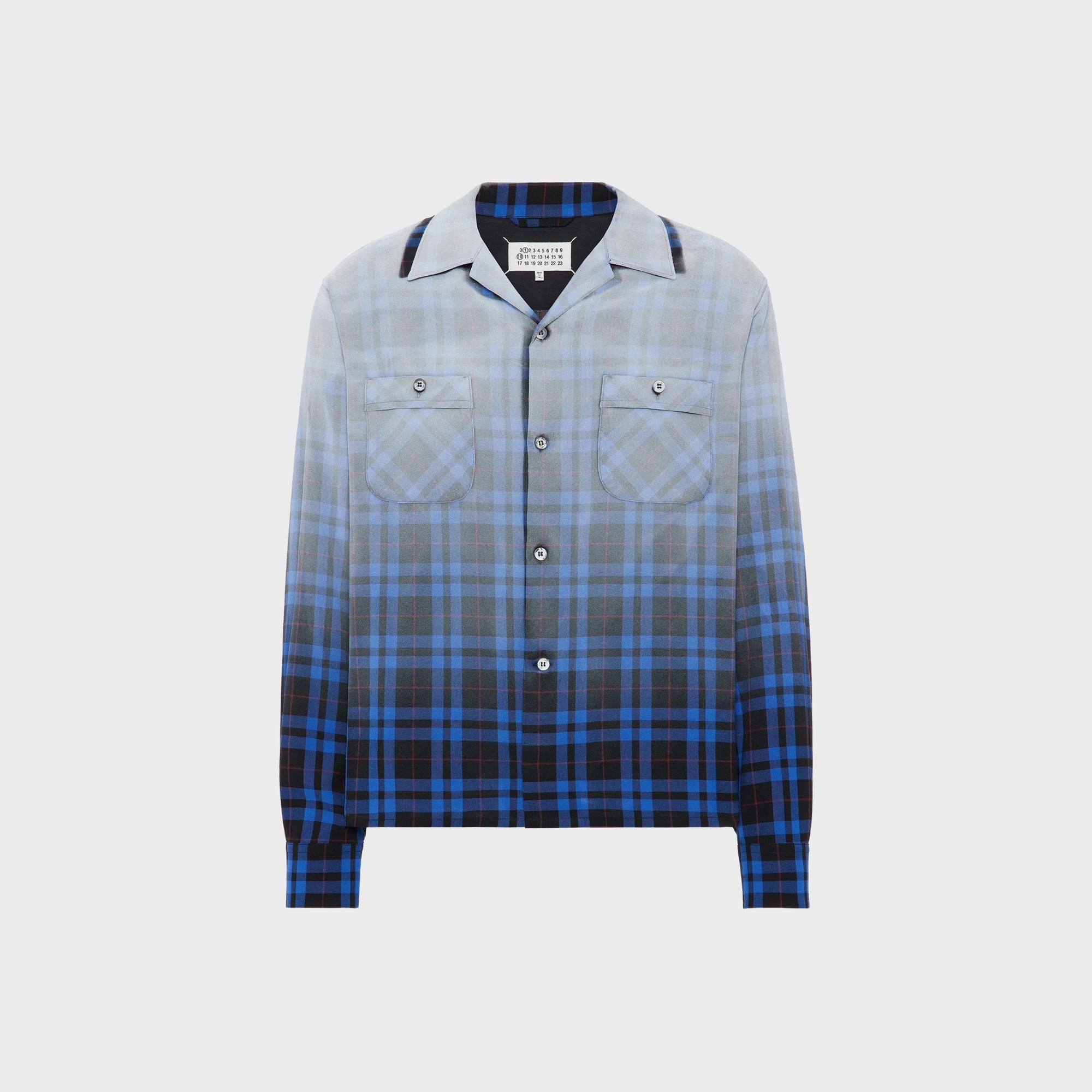 Maison Margiela Long Sleeve Shirt - Blue Tartan – Kith