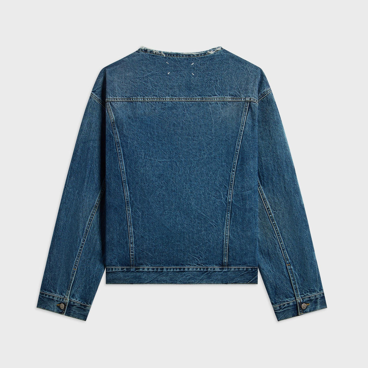 Maison Margiela Distressed Assemblage Denim Jacket - Blue