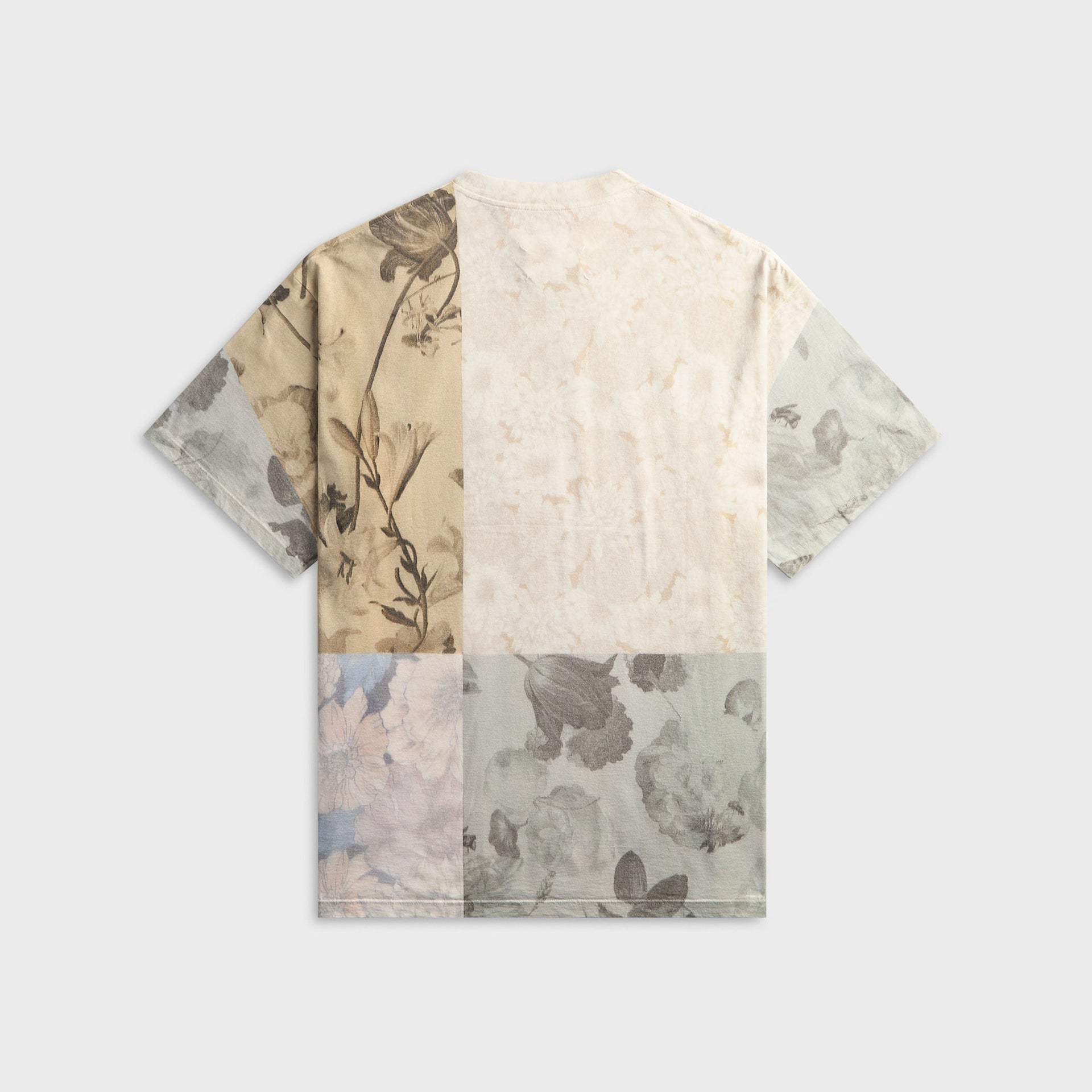 Maison Margiela All-Over Flowers Printed Cotton Tee - Beige