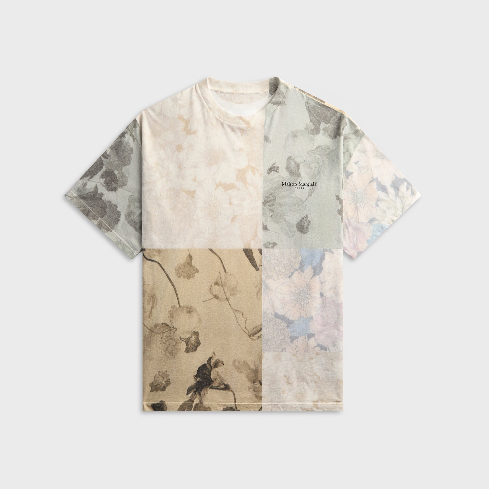 Maison Margiela All-Over Flowers Printed Cotton Tee - Beige – Kith