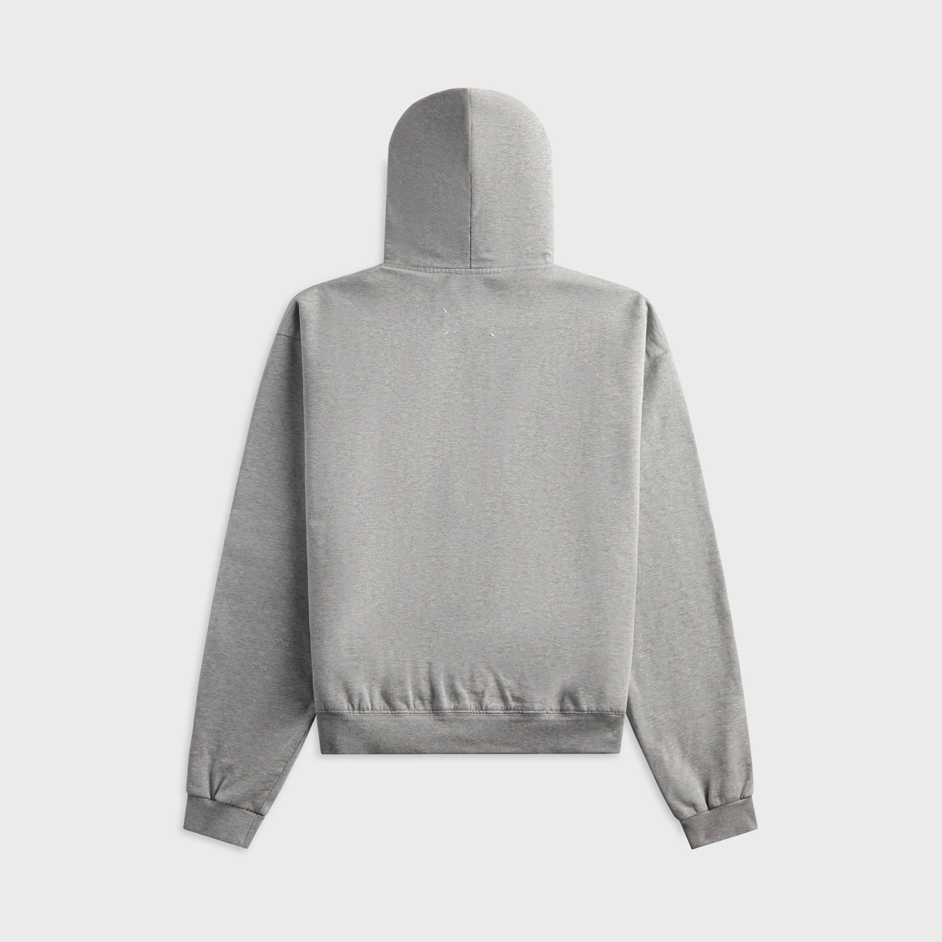 Maison Margiela Zipped Hooded Sweatshirt - Grey Melange