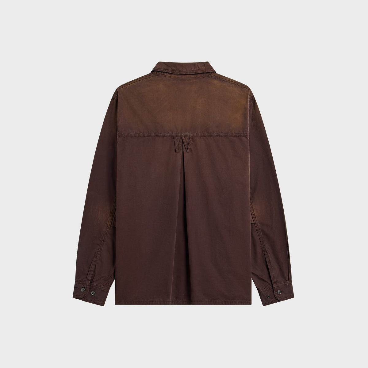Willy Chavarria OS Long Sleeves Workwear Corcoran Overshirt - Uniform Brown