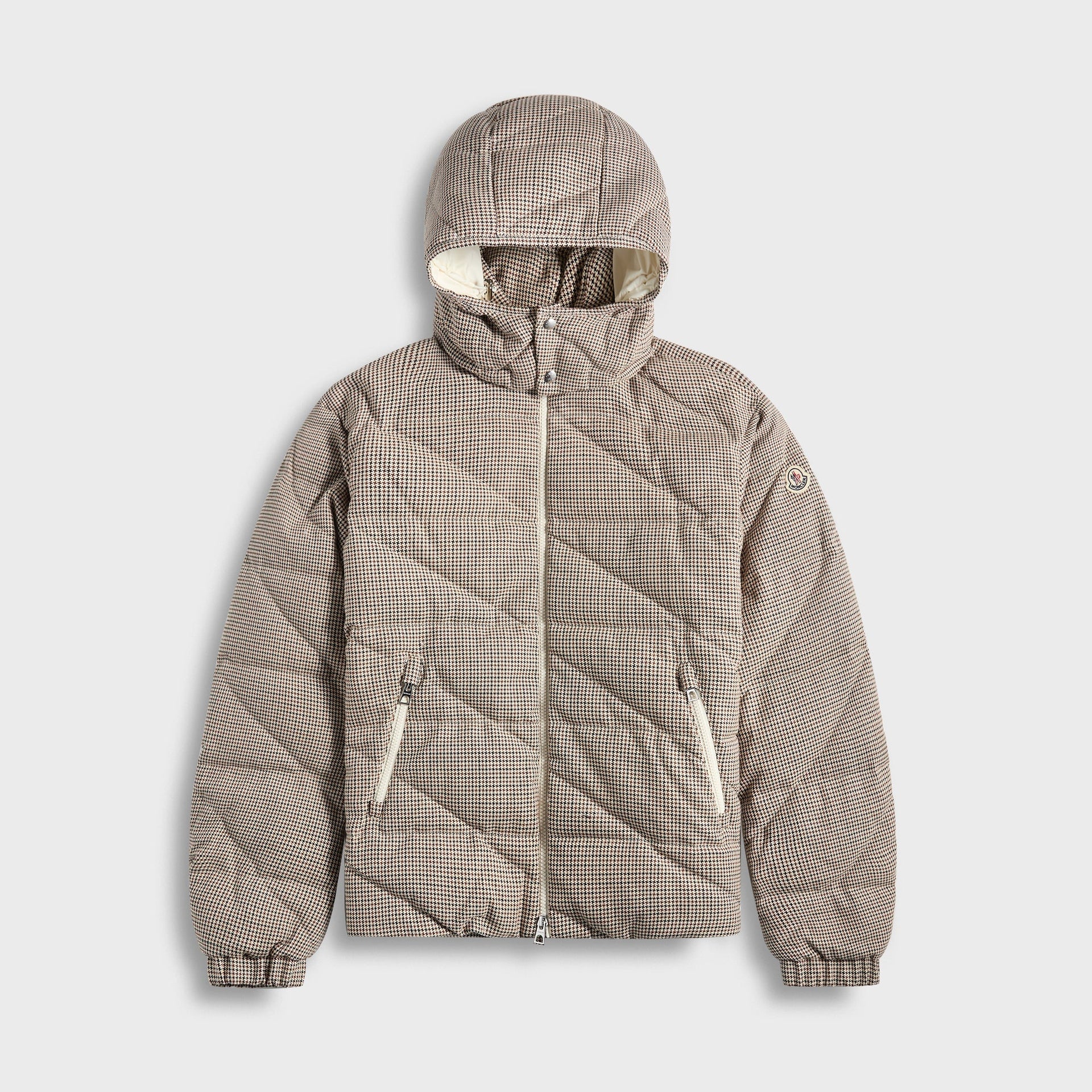 Moncler Psyllos WoolinBlend Hooded Down Jacket in Grey