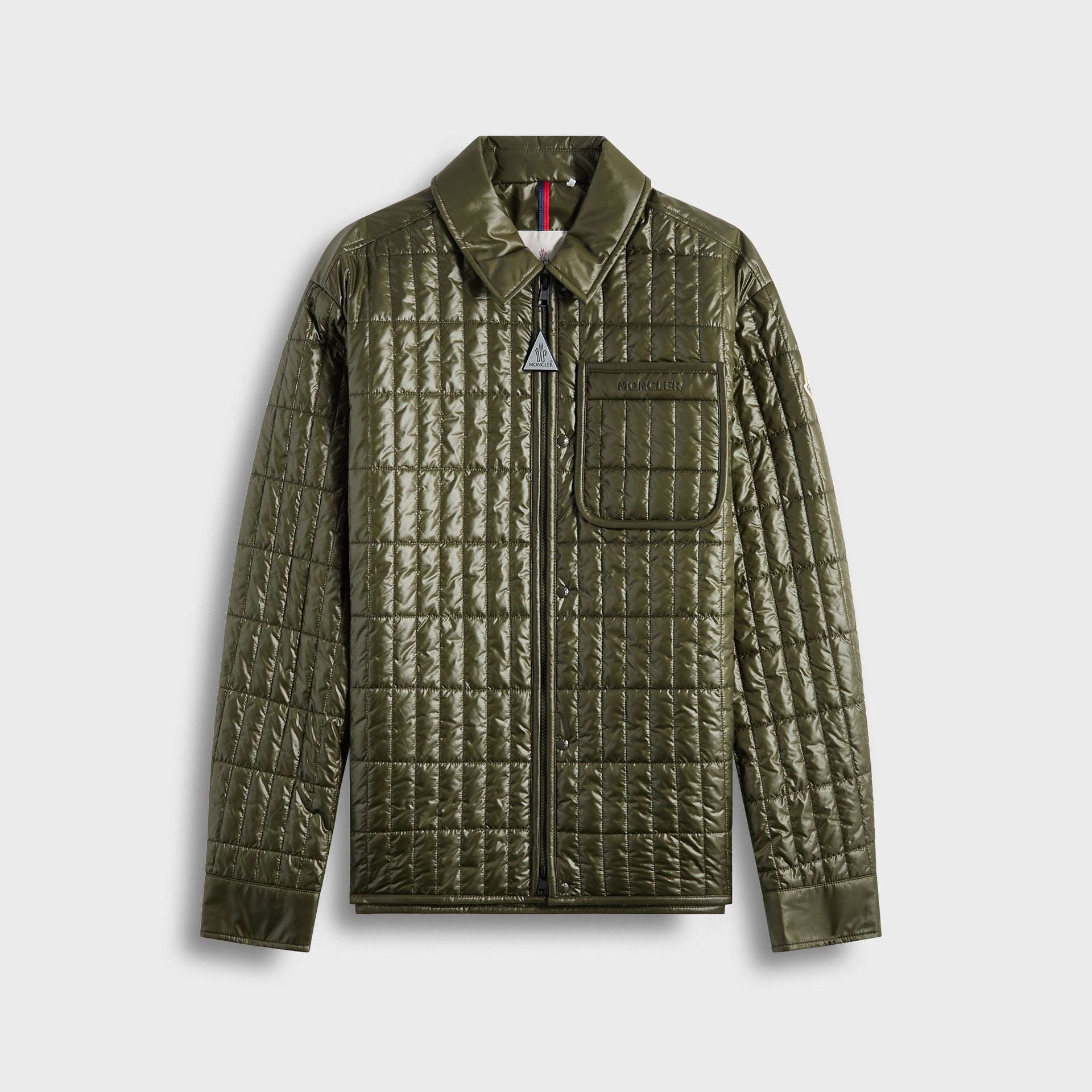Moncler Madiere Shirt Jacket in Olive Green