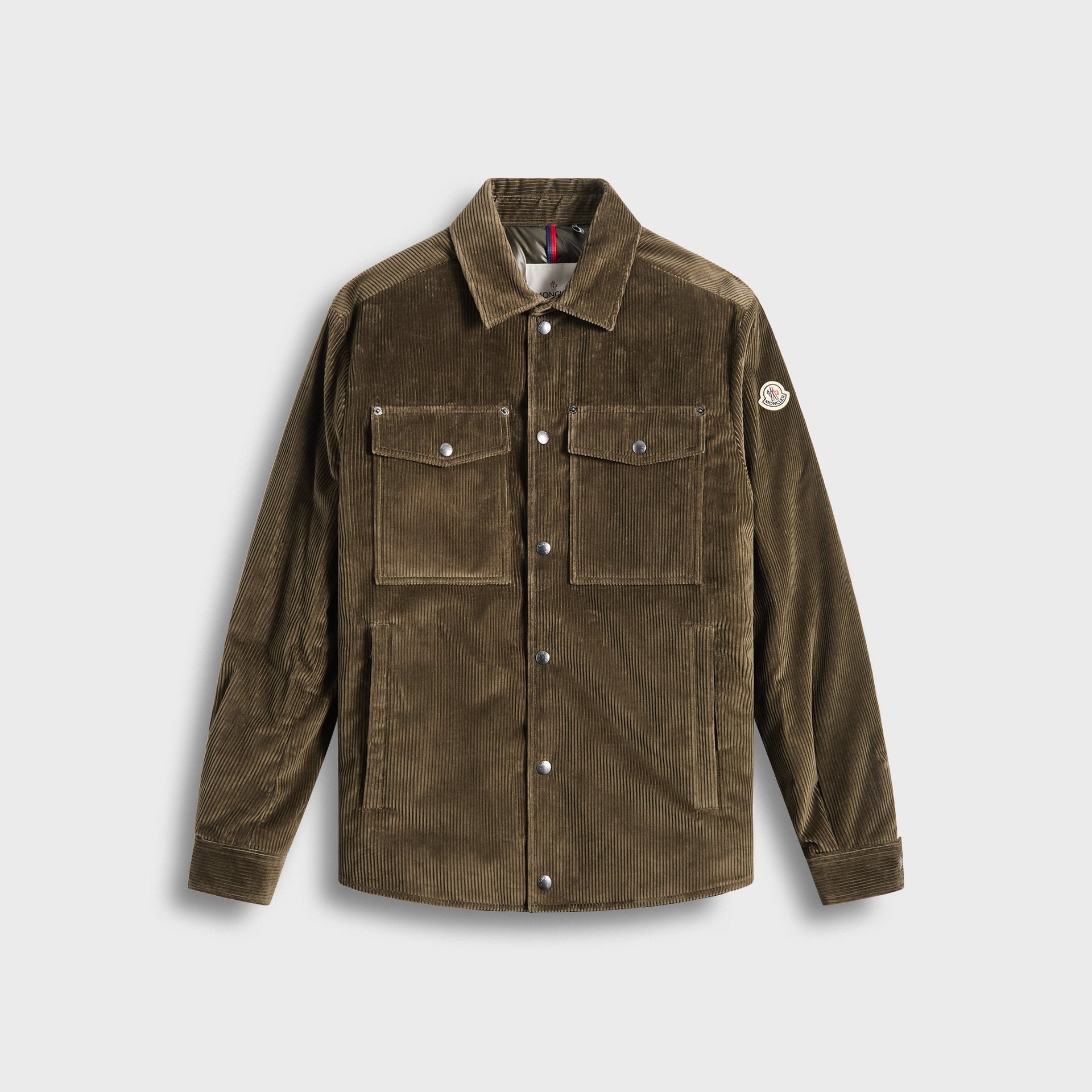 Moncler Ambroisie Down Shirt Jacket in Green