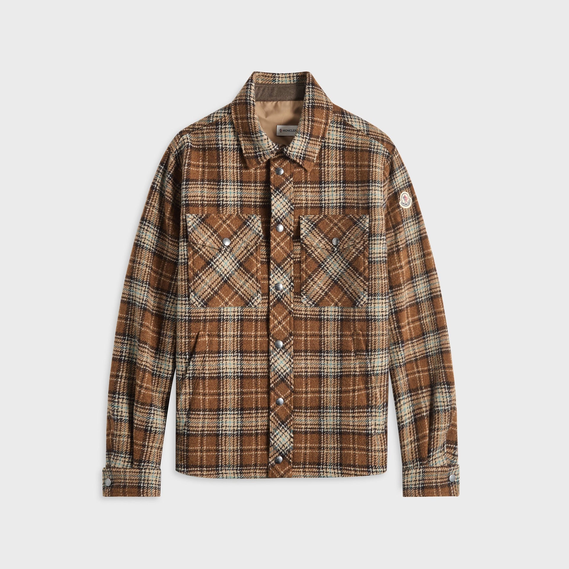 Moncler Plaid Shirt - Brown