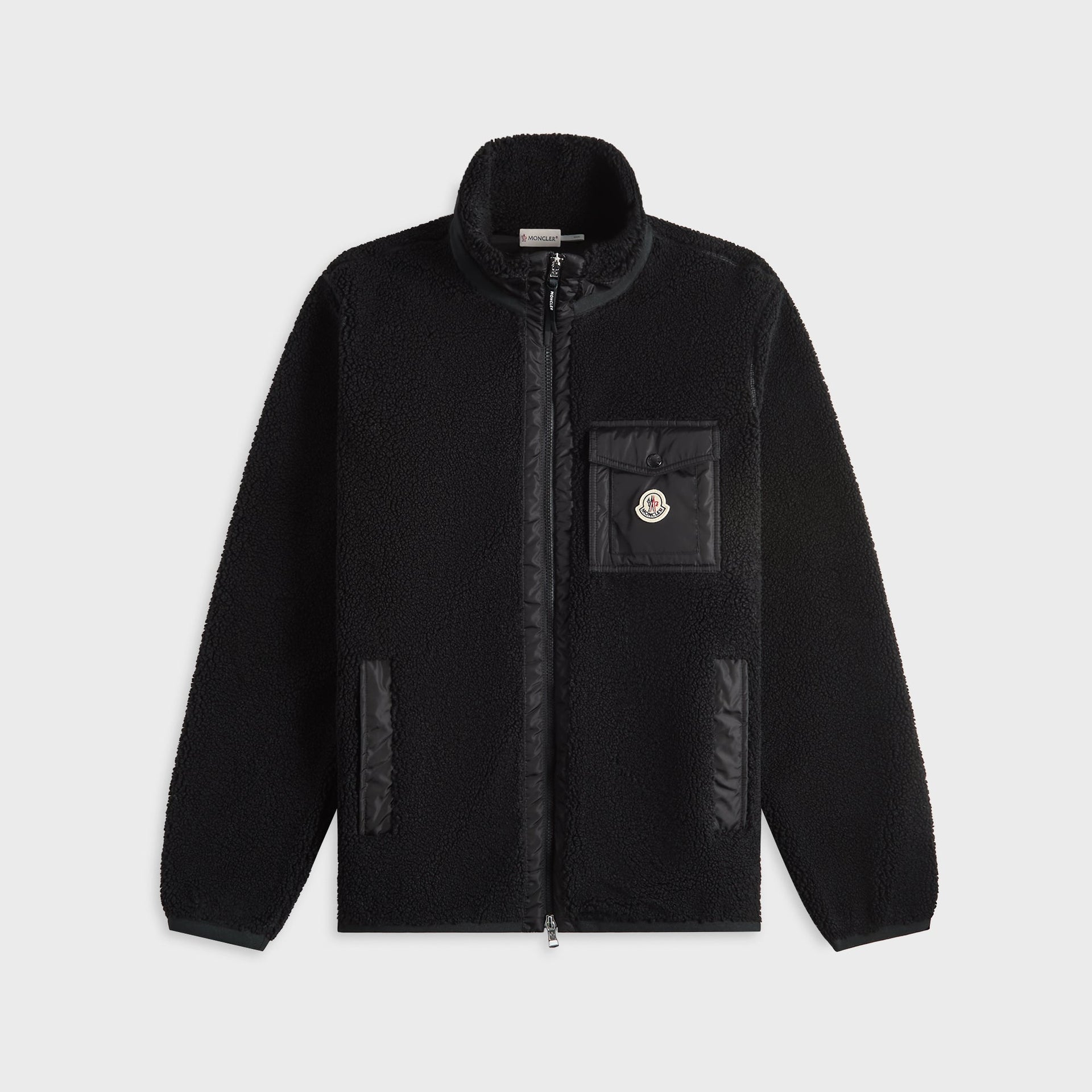 Moncler Zip Up Cardigan - Black