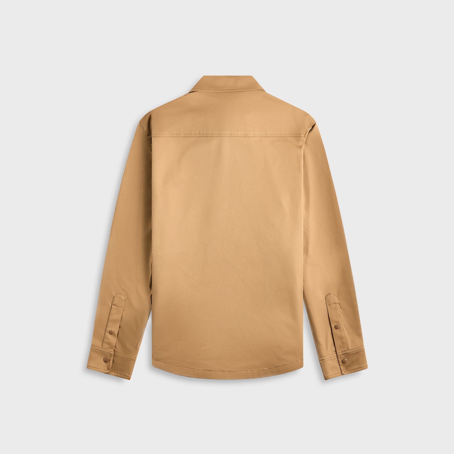 Moncler Beige Gabardine Zip-Up Shirt Jacket - Beige