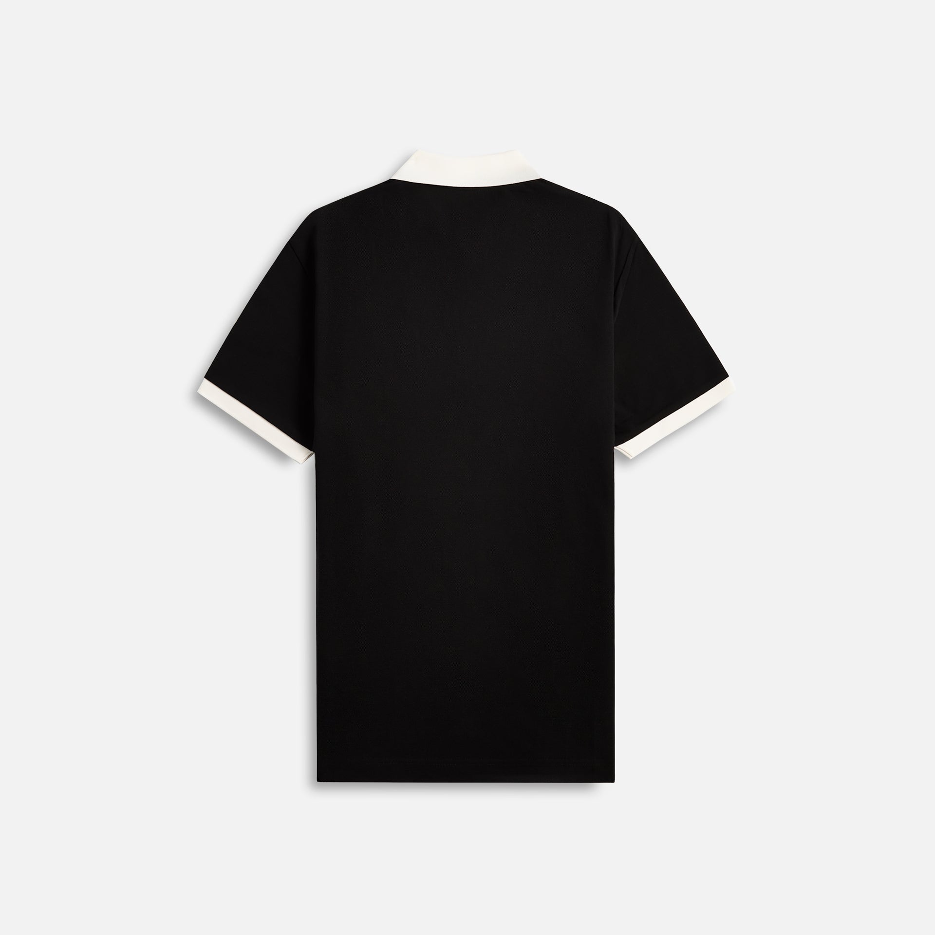 Moncler Cotton Pique Short Sleeve Polo - Black