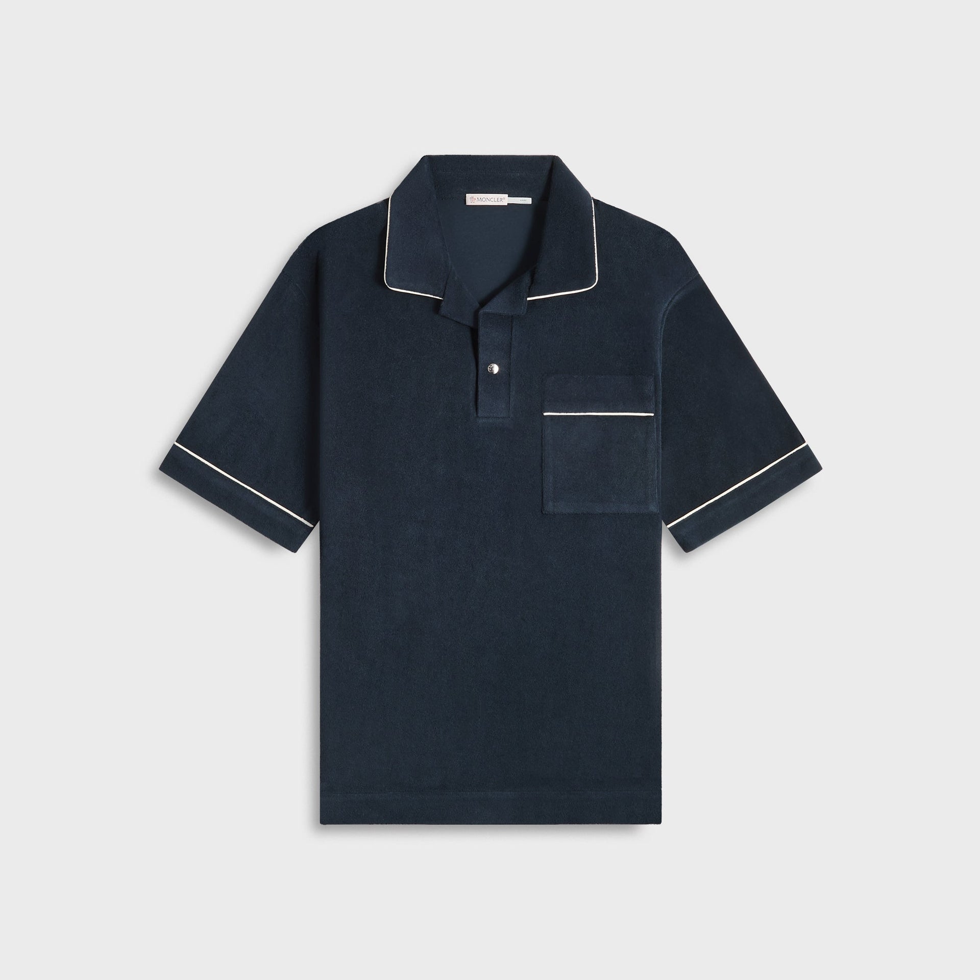 Moncler Short Sleeve Polo in Black