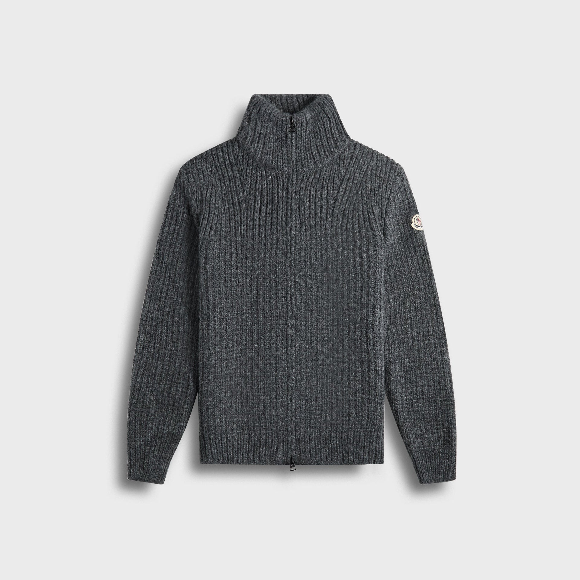 Moncler ZipinUp Cardigan in Grey