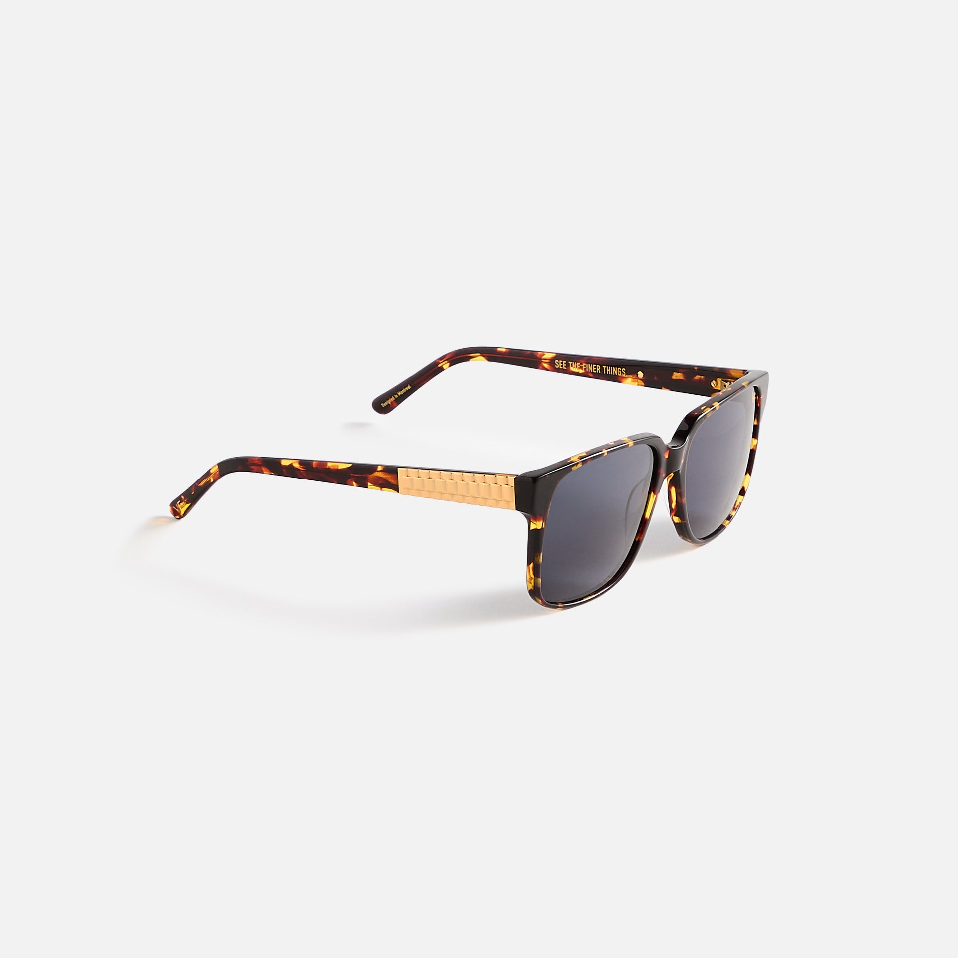 Vintage Frames Connoisseur Brown Tortoise Acetate - Navy