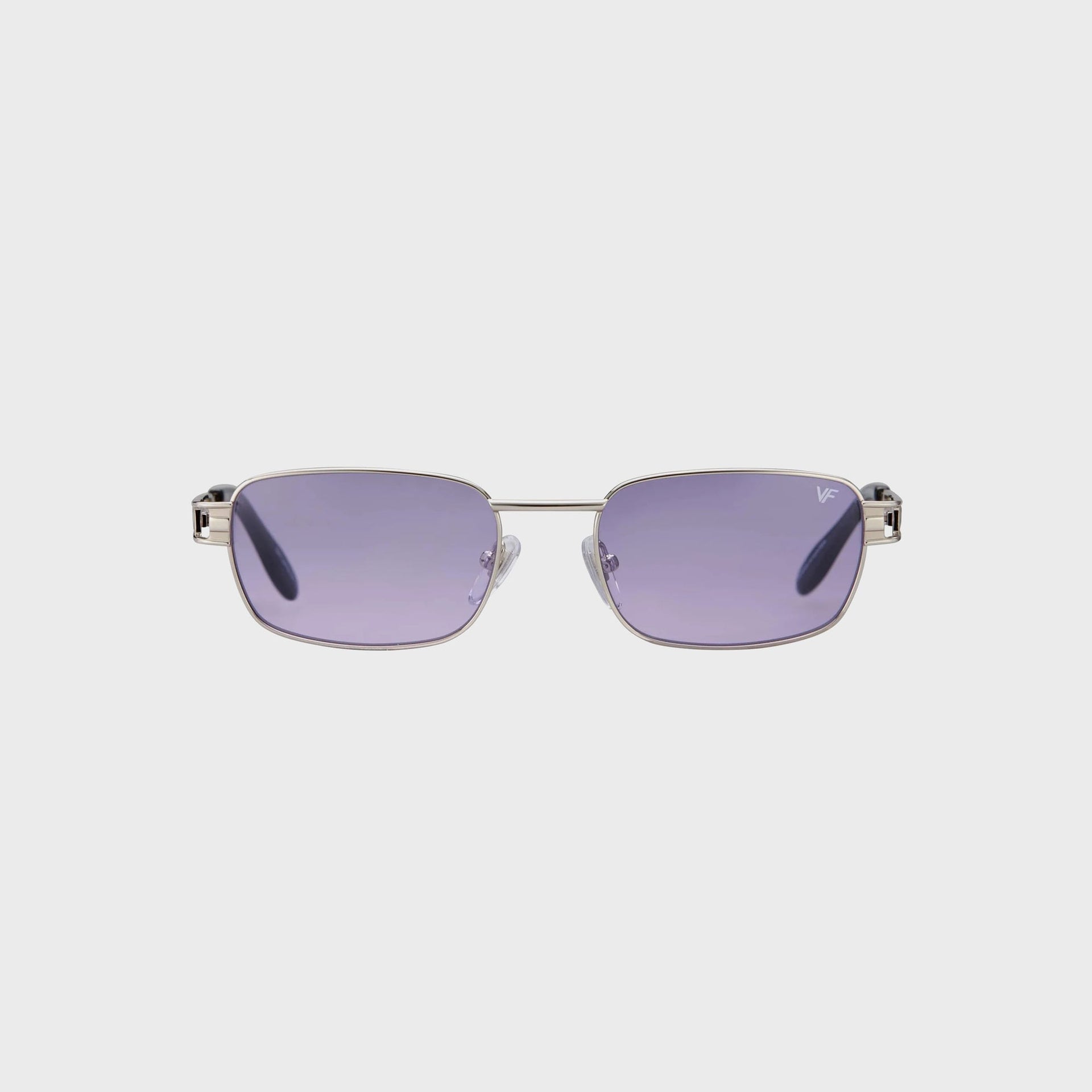 Vintage Frames Dime 24KT White Gold Sunglasses - Black