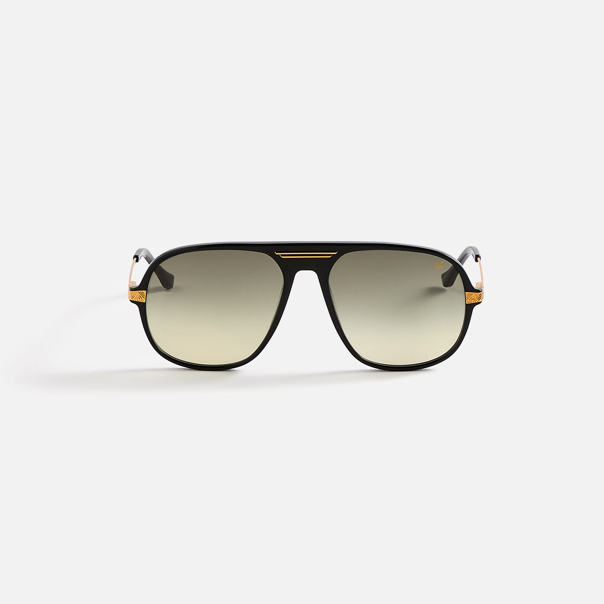 Vintage Frames Lucky Black Acetate - Gray Gradient