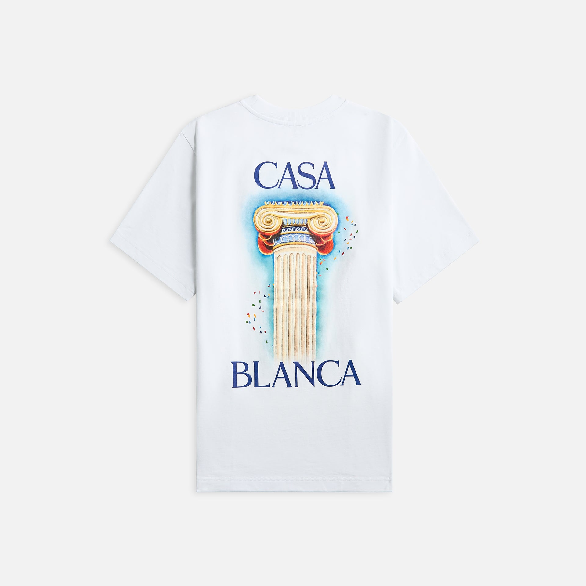 Casablanca La Colomne Printed Tee - White