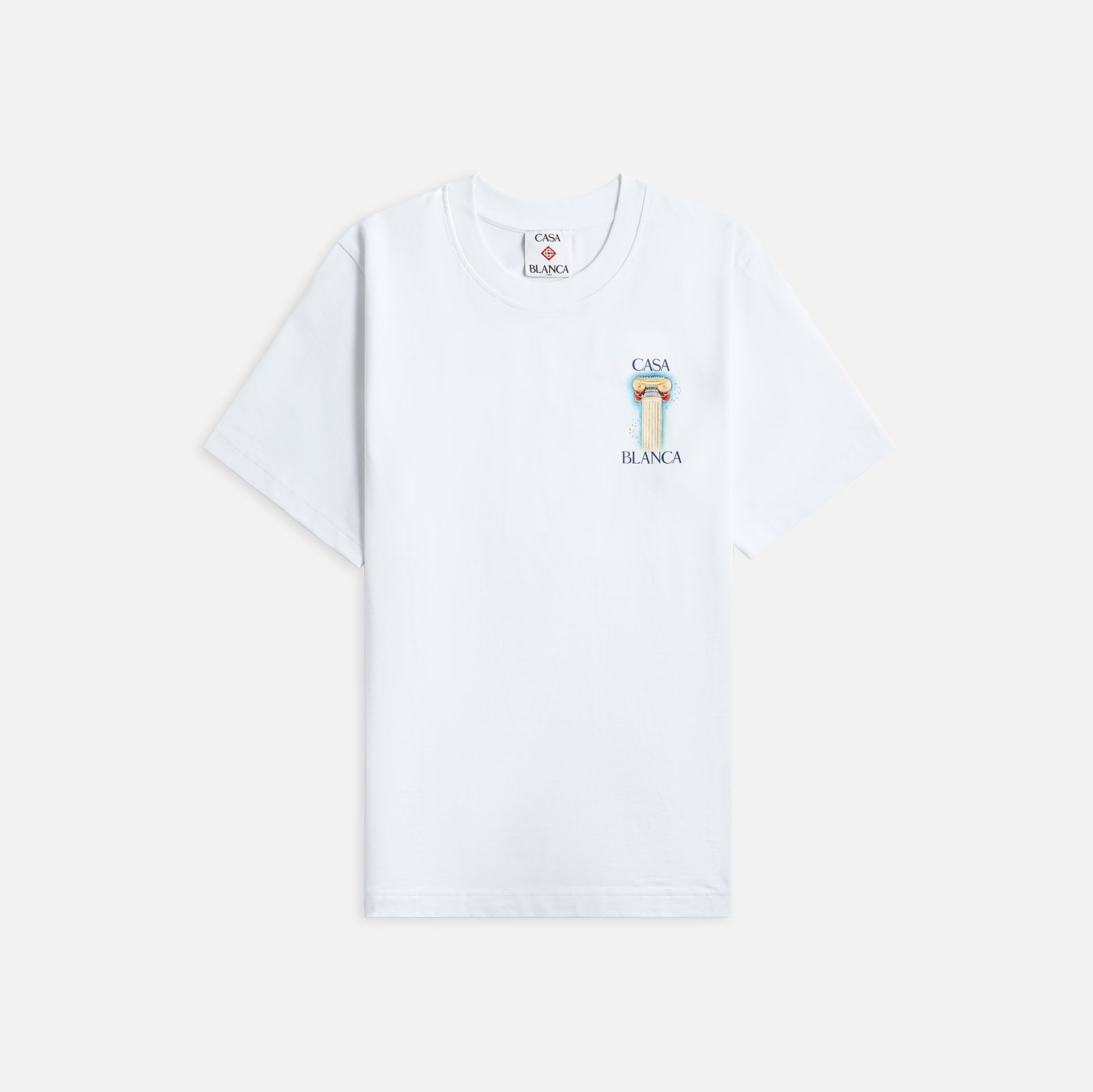 Casablanca La Colomne Printed Tee - White