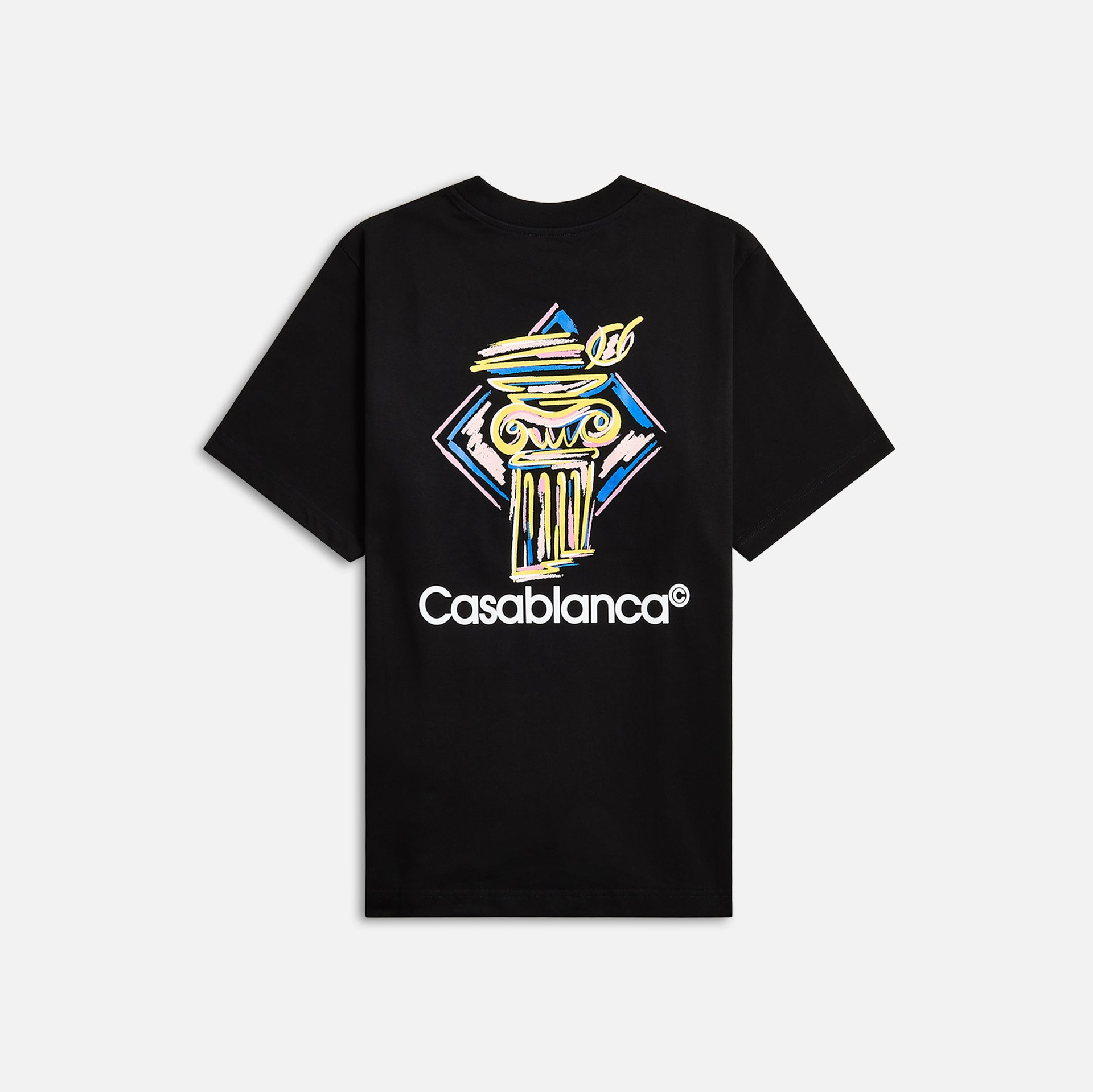 Casablanca Diamond Column Printed Tee - Black