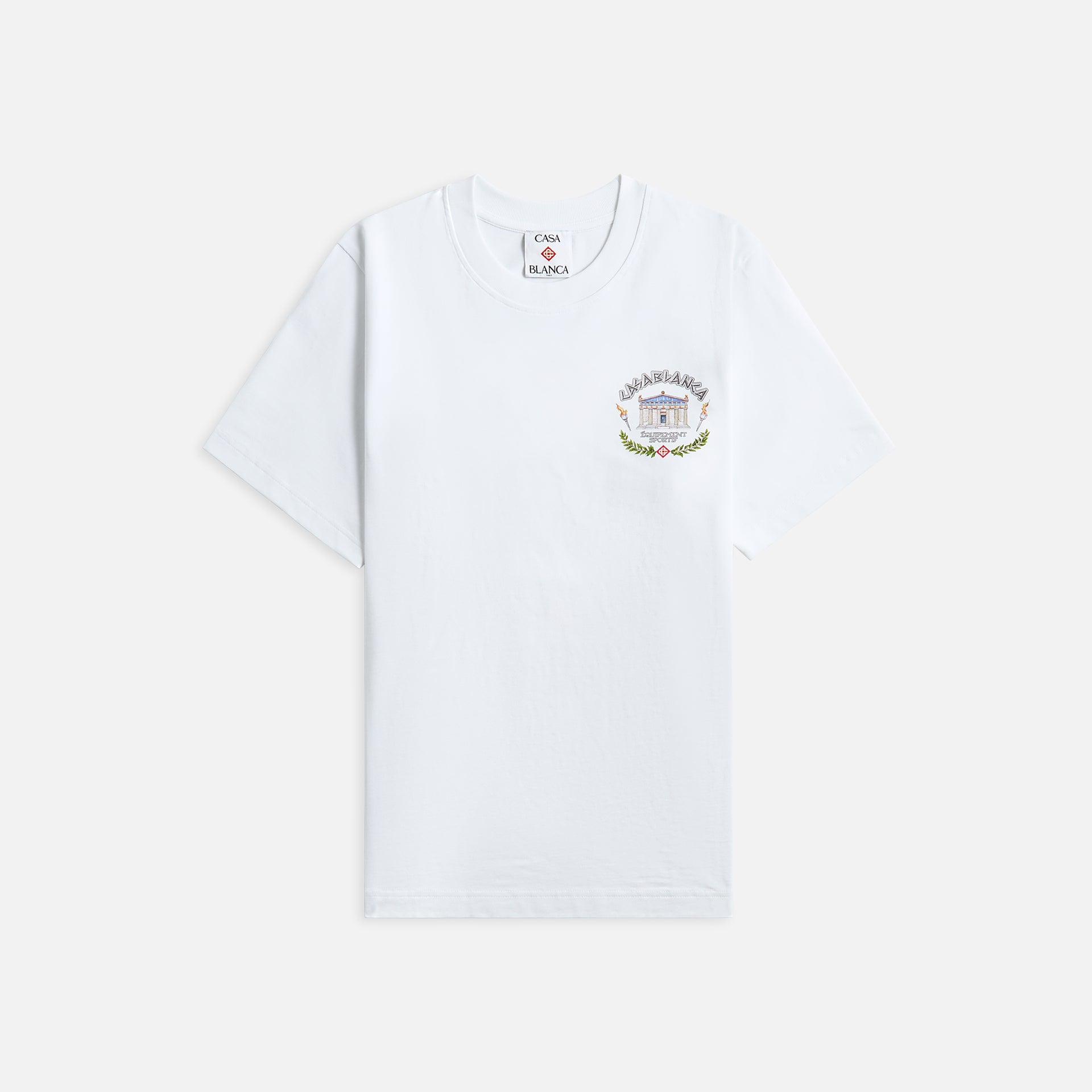 Casablanca Le Temple Du Sport Printed Tee - White