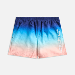 Casablanca Jacquard Swim Short - Blue Gradient