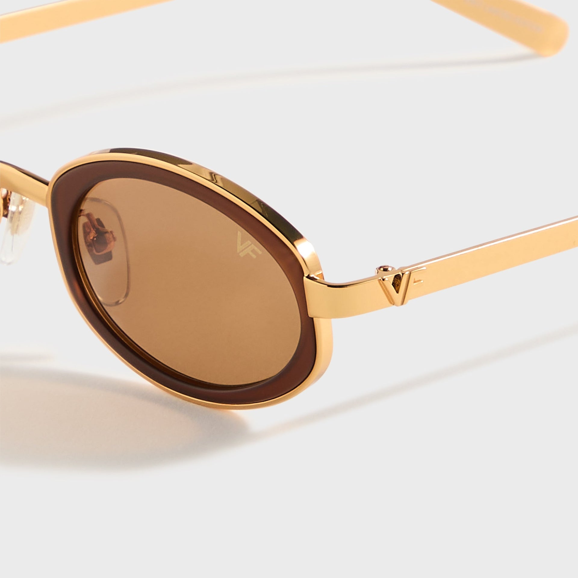 Vintage Frames Sincere 24KT in Gold / Matte Brown Espresso