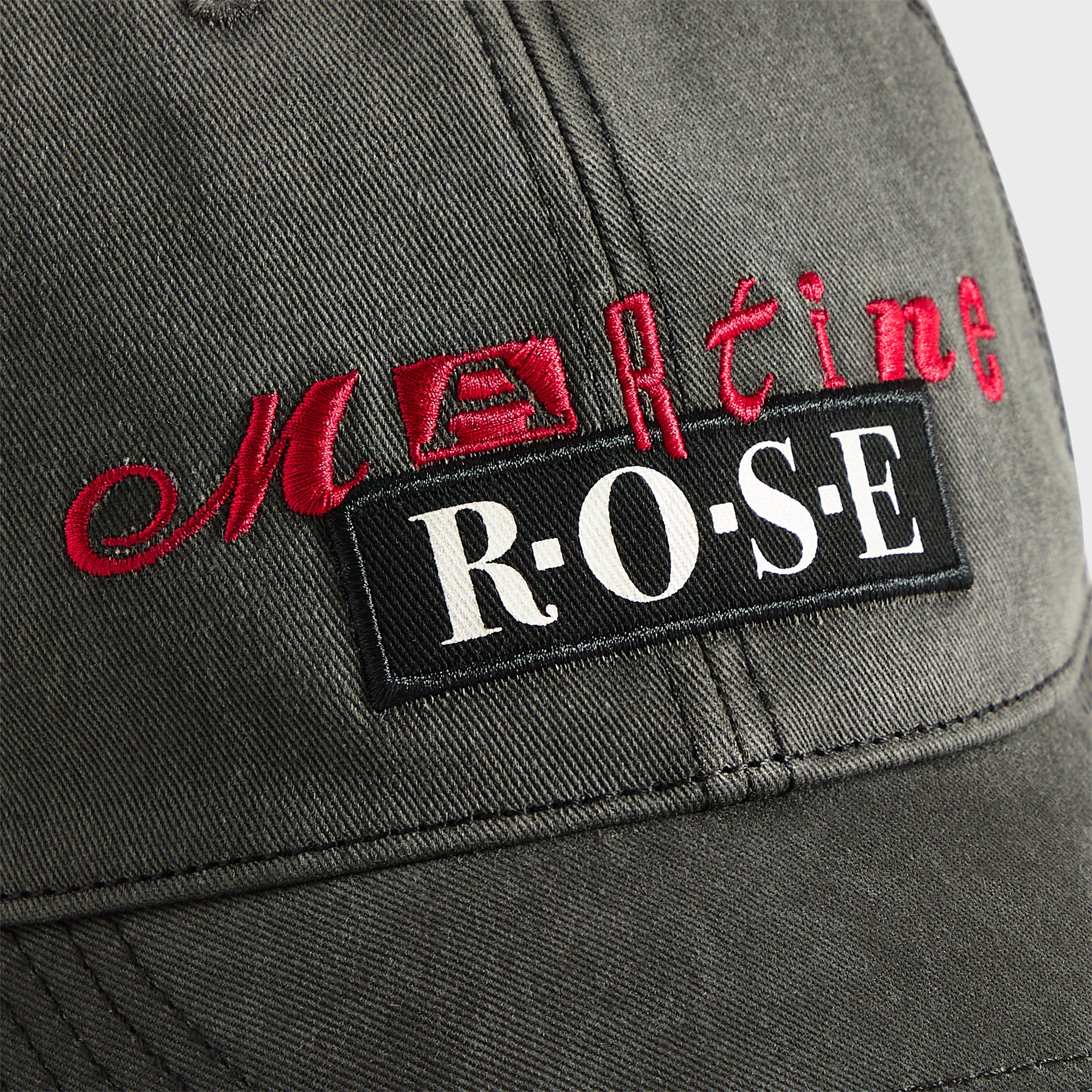 MARTINE ROSE CAP グレー Martine Rose Roll Back Cap - Grey / Red – Kith