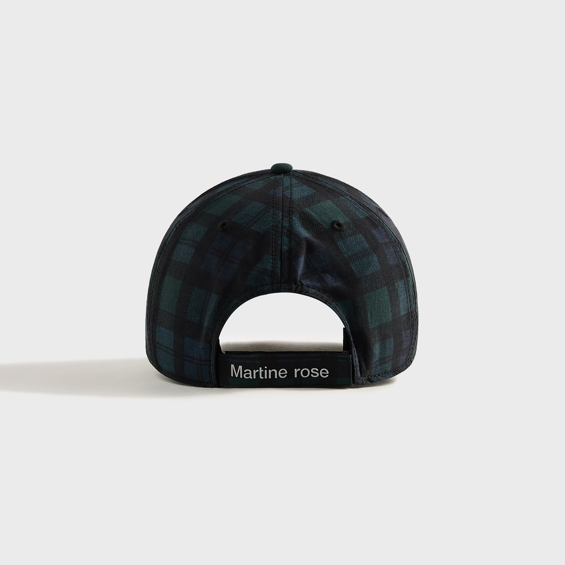 Martine Rose Nylon Cap - Black / Tartan