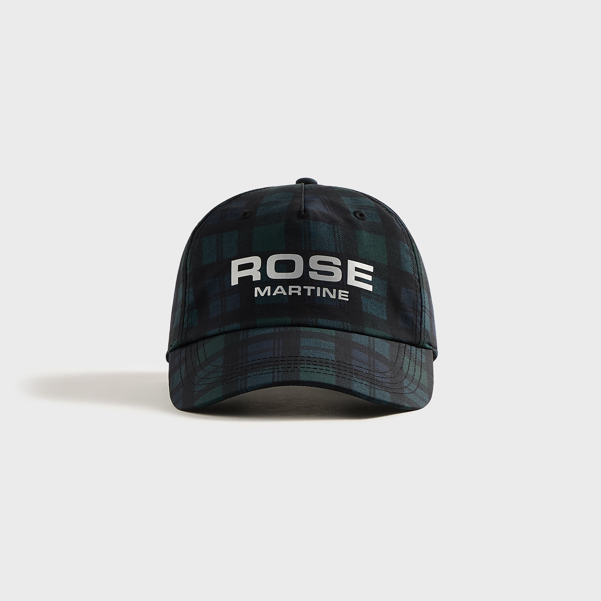 Martine Rose Nylon Cap - Black / Tartan