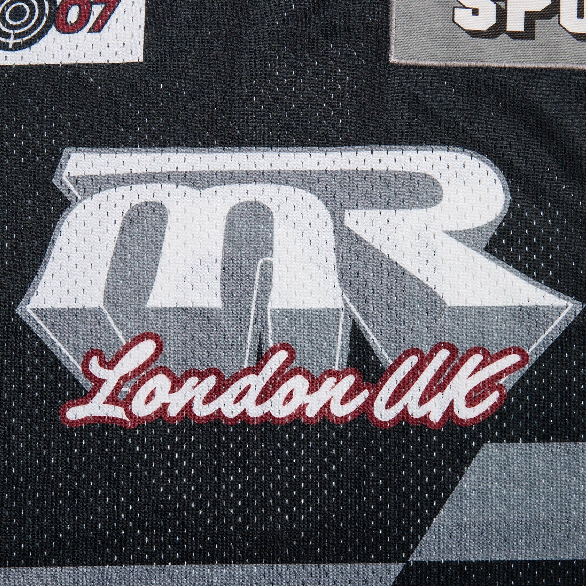 Martine Rose Oversized Hockey Top - Black / Grey