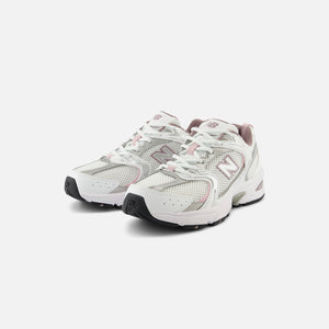 New Balance 530 - White / Silver Metallic / Ice Wine / Mid Century Pink