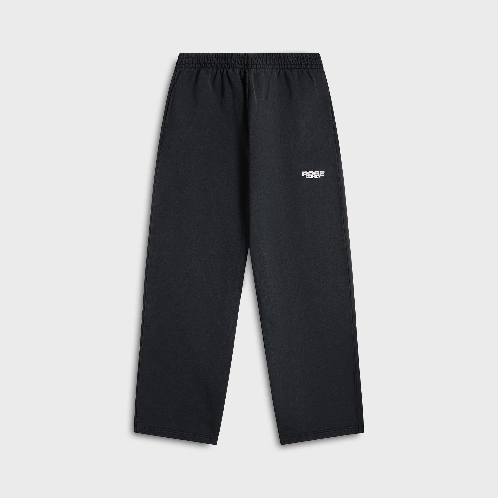 Martine Rose Wide Leg Trackpant - Black Washed Black Rose
