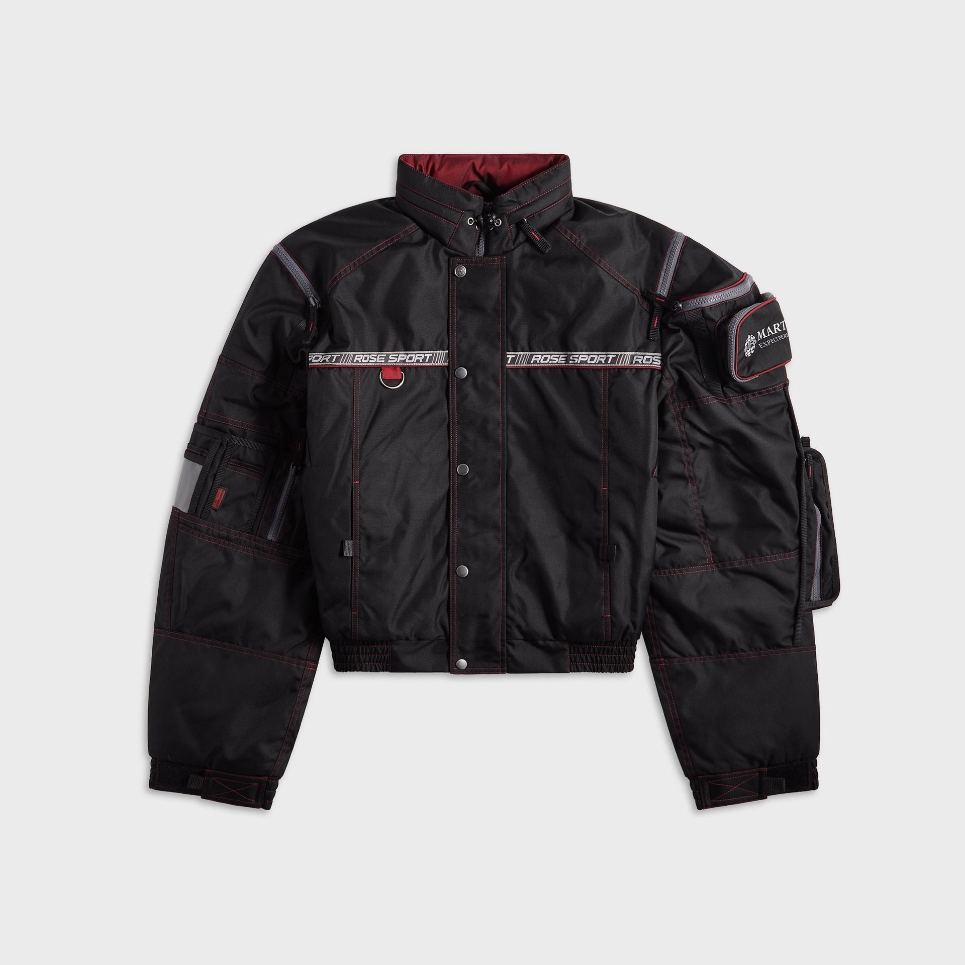 Martine Rose Bumbag Jacket - Black / Red