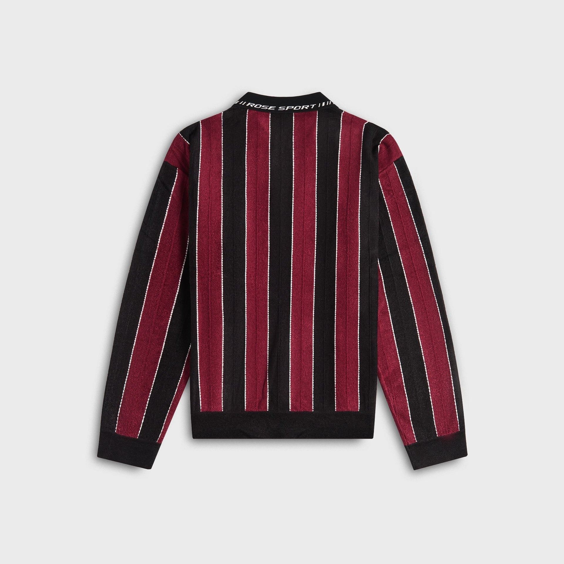 Martine Rose Sporty Logo Polo - Black / Burgundy