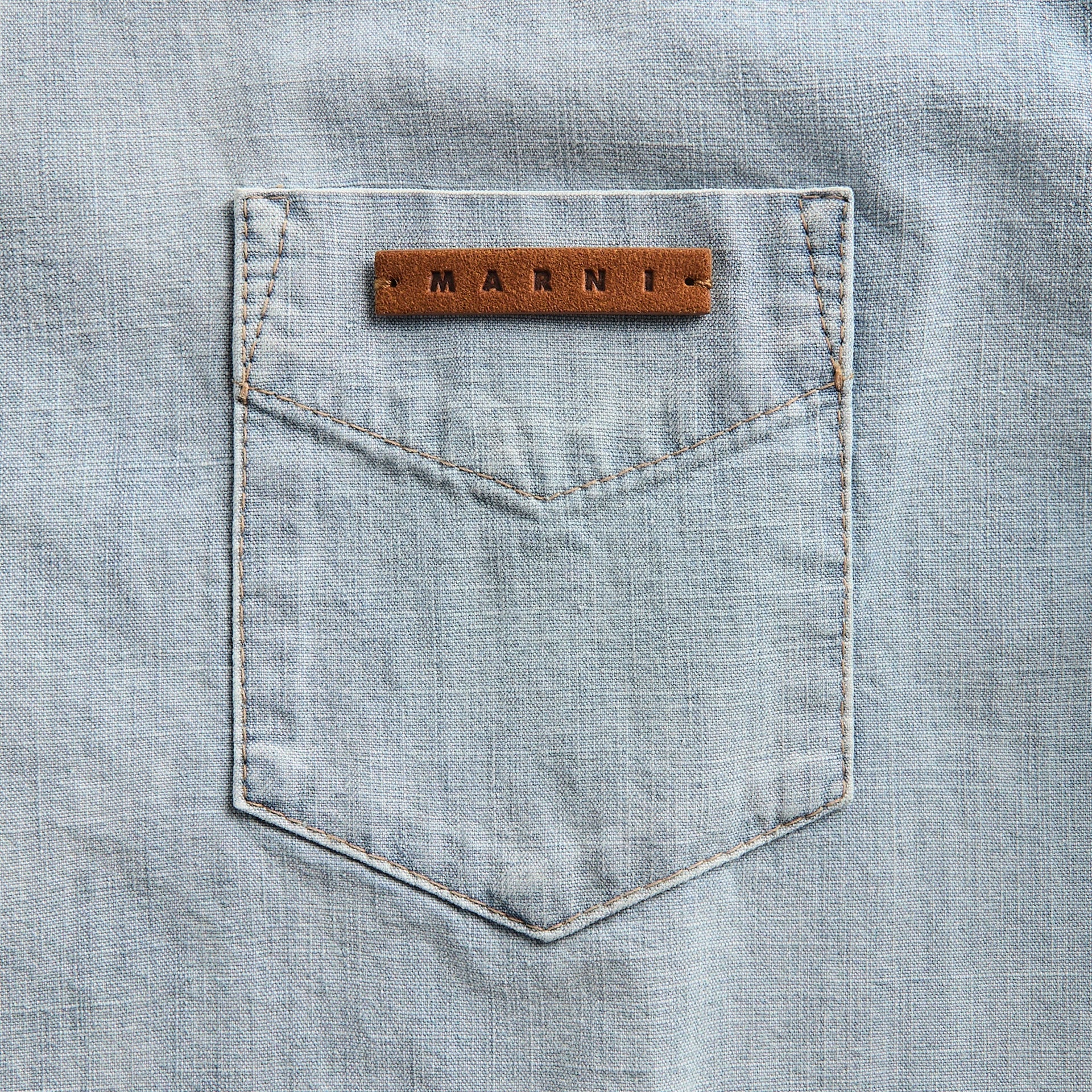 Marni Light Blue Chambray Shirt - Cloud