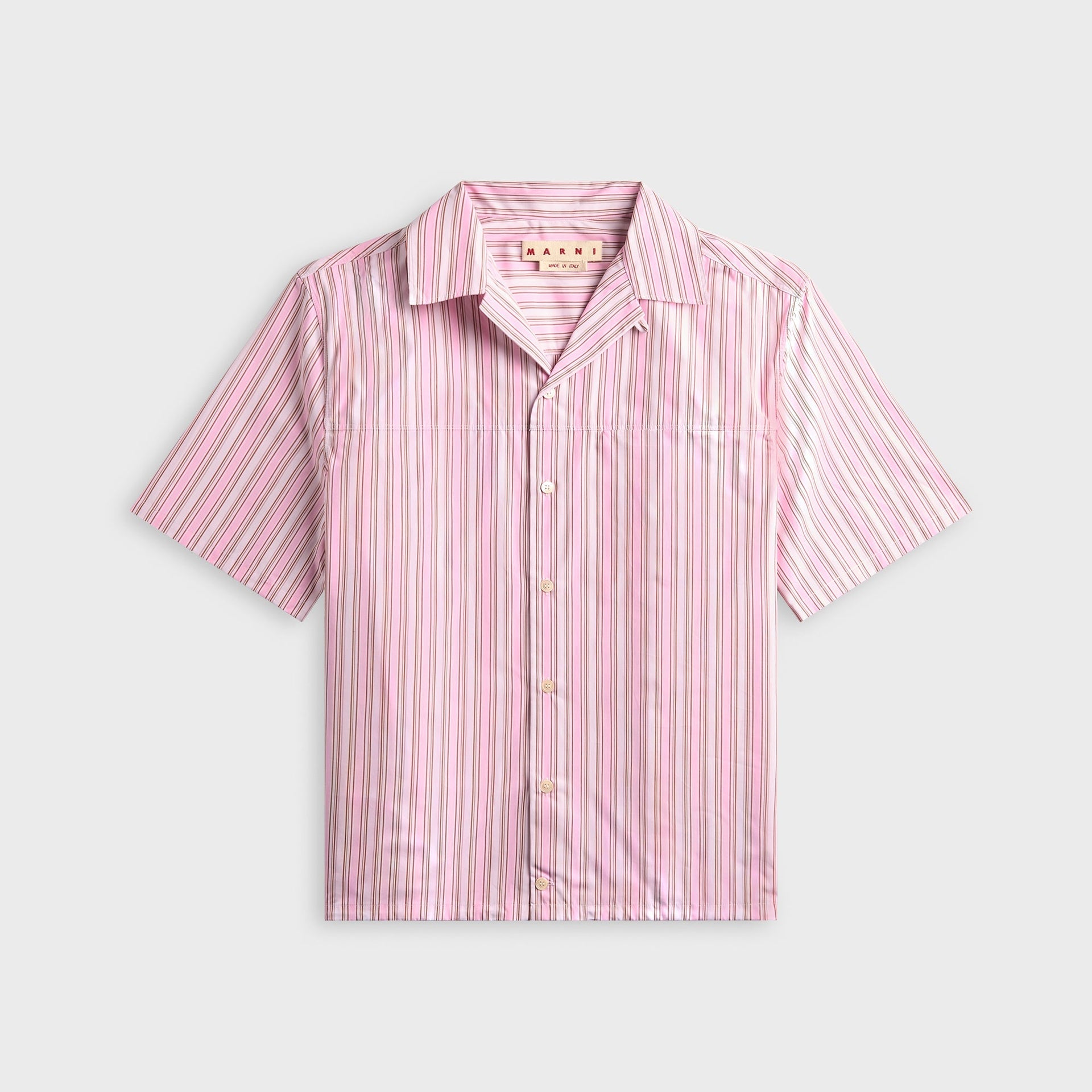 marni dress shirt MARNI Button Up Shirt Mens Size 48 White Blue Stripe Organic Cotton Poplin $750